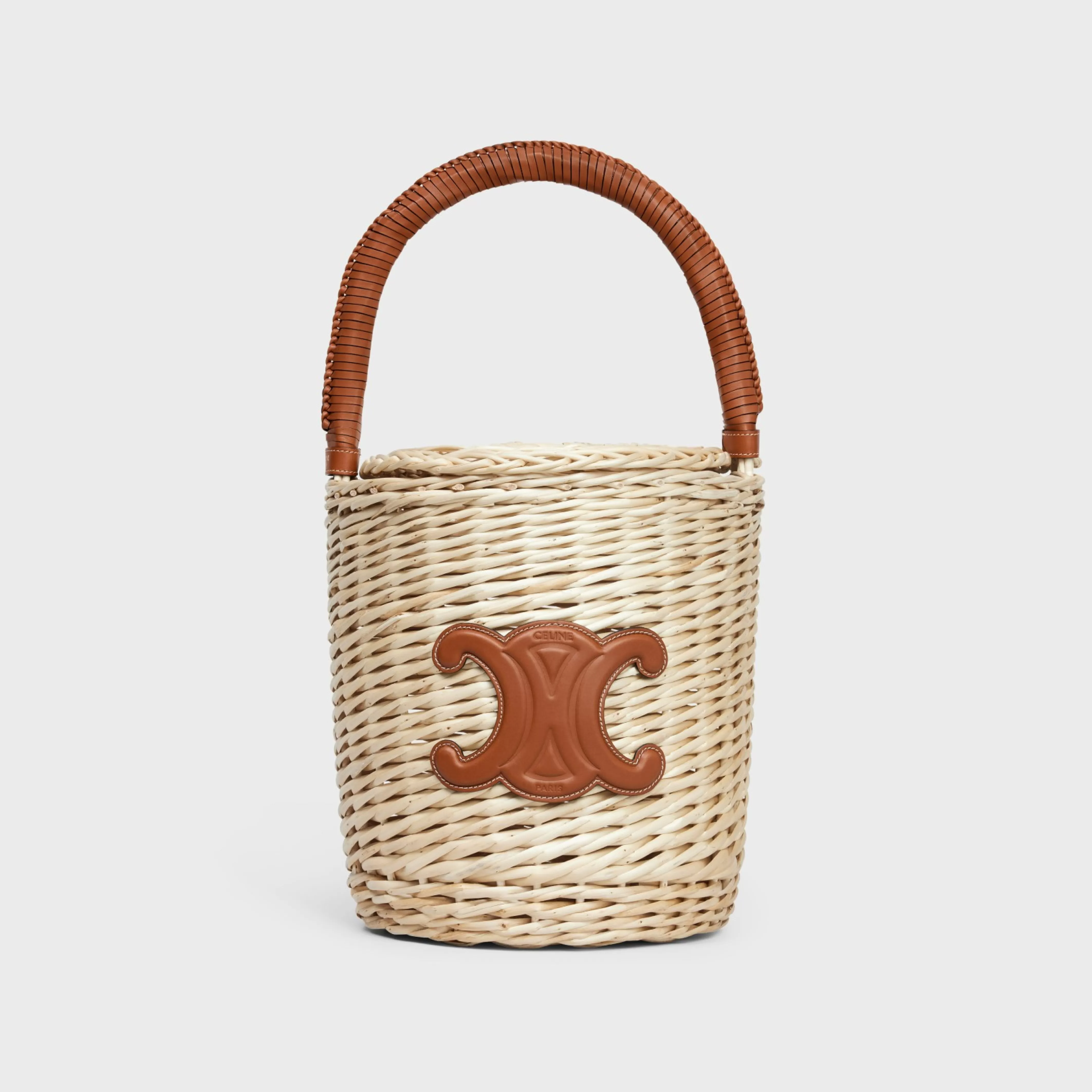 Basket in Wicker and calfskin^CELINE Clearance