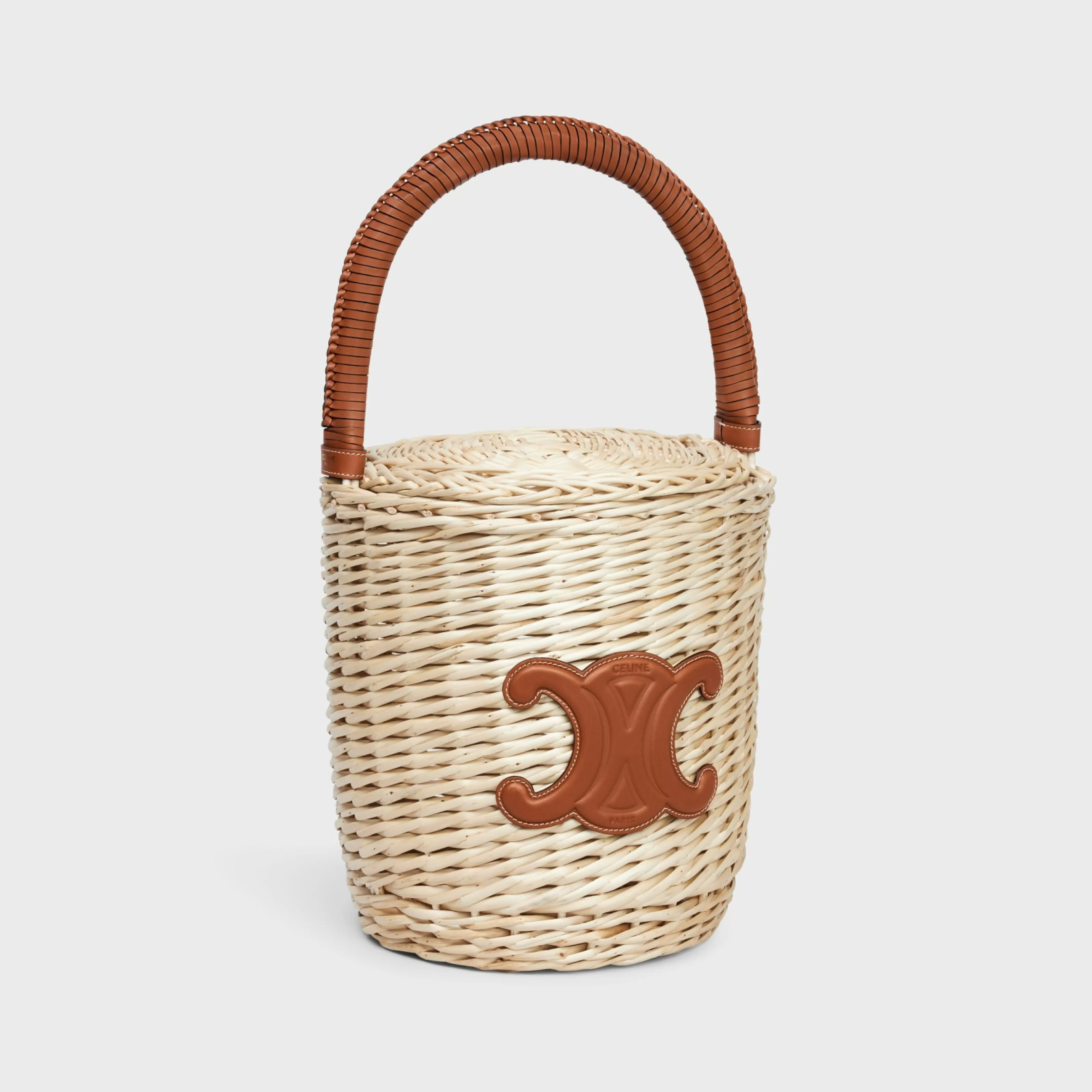 Basket in Wicker and calfskin^CELINE Clearance