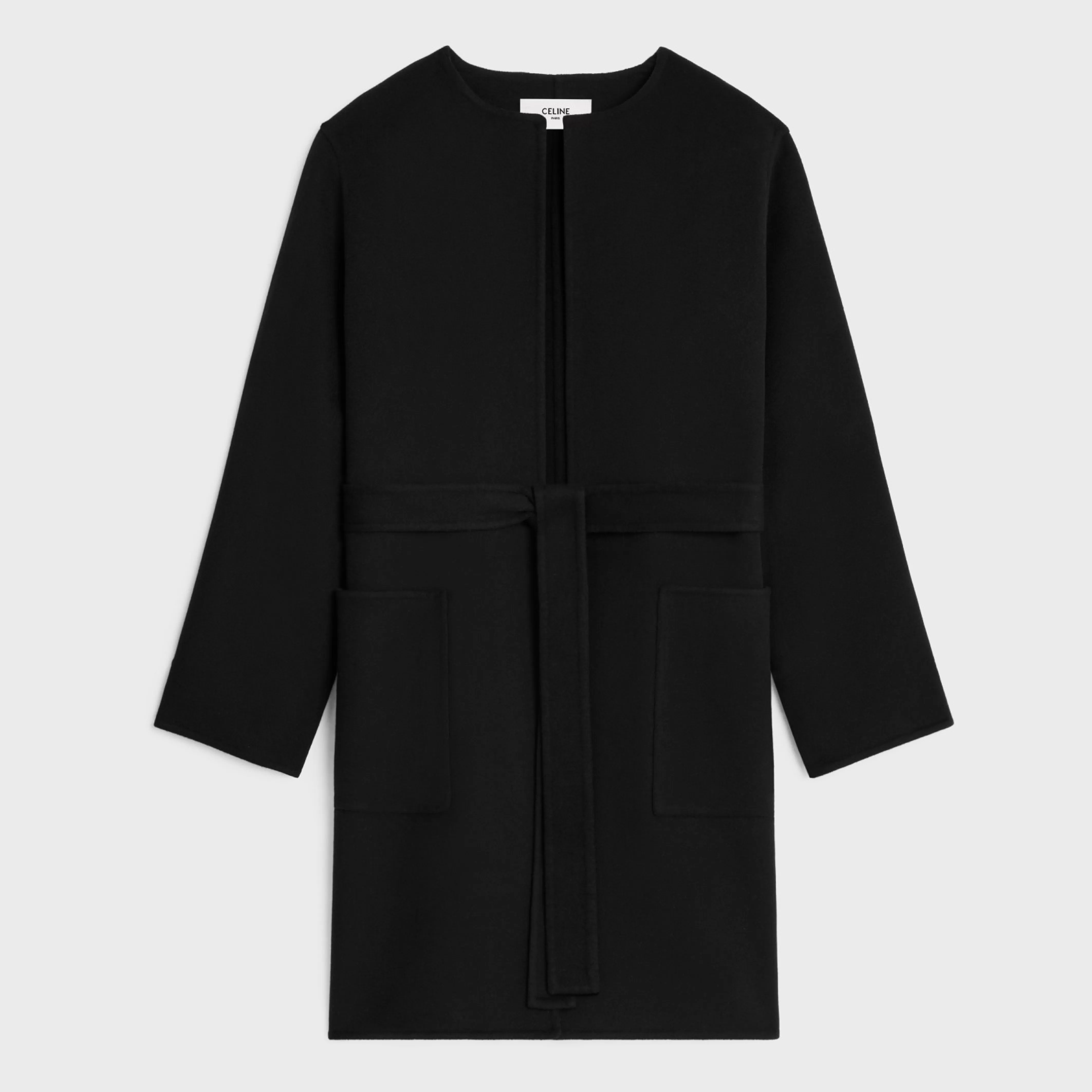 bathrobe coat in double face cashmere^CELINE New