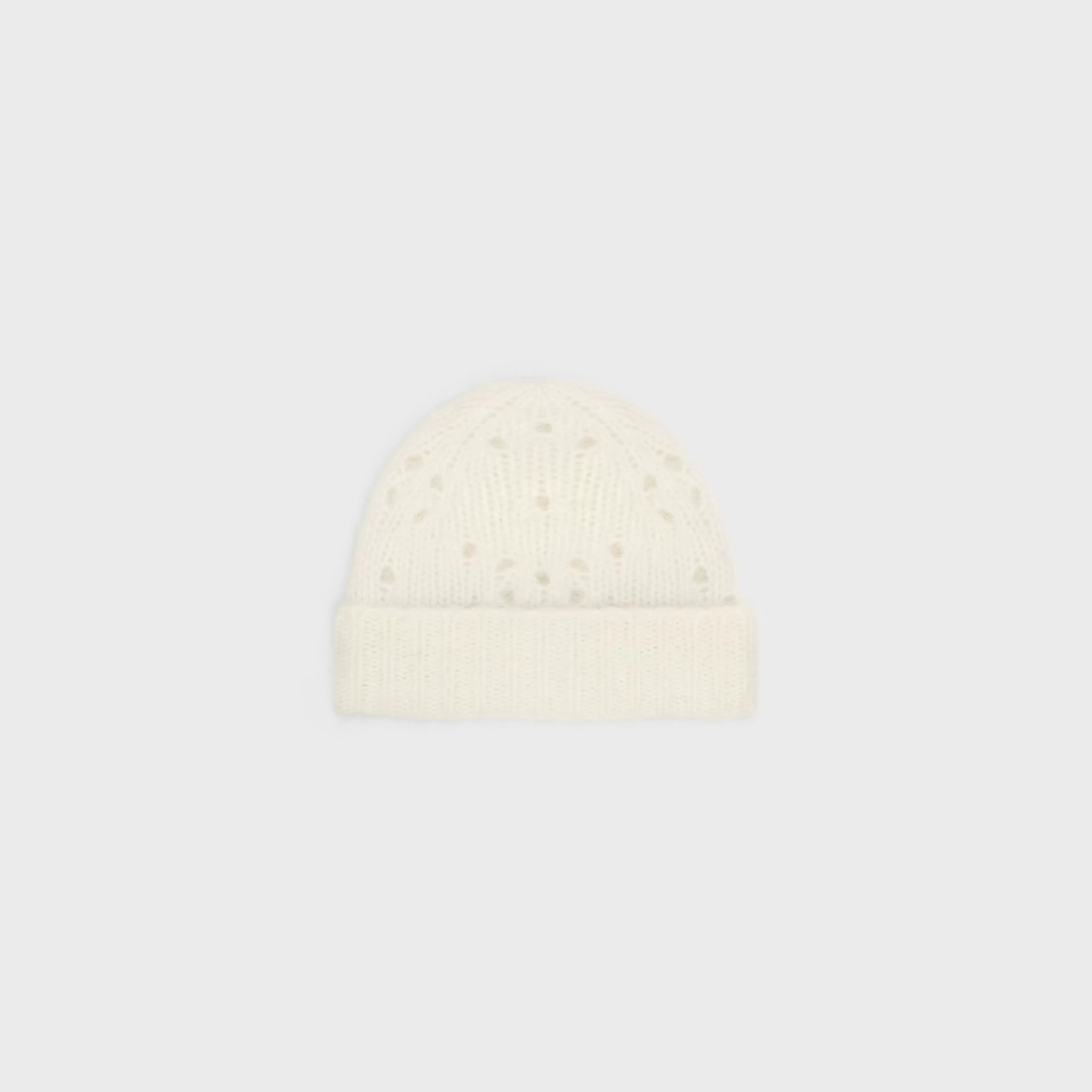 beanie in fair isle alpaca wool pointelle^CELINE Discount