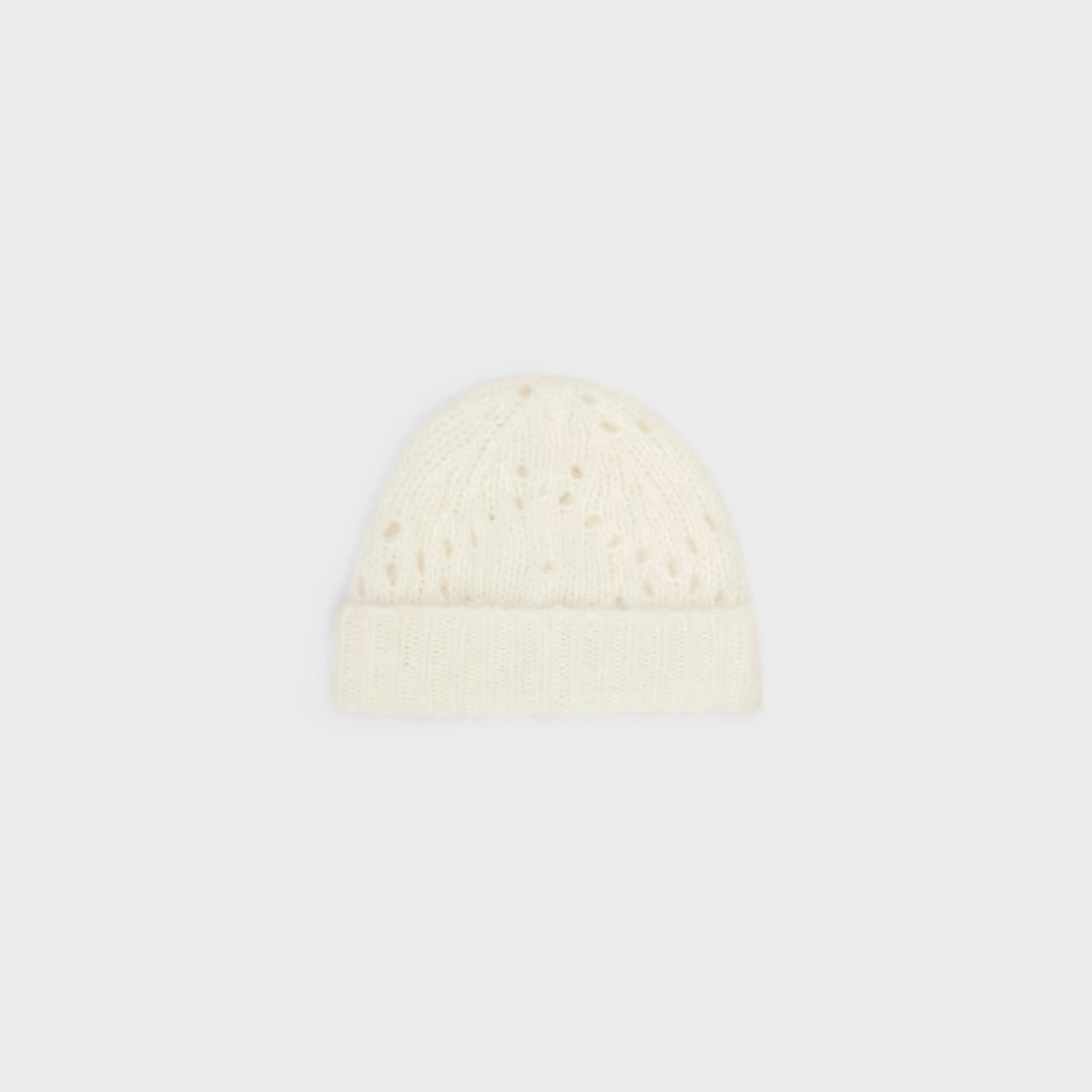 beanie in fair isle alpaca wool pointelle^CELINE Discount