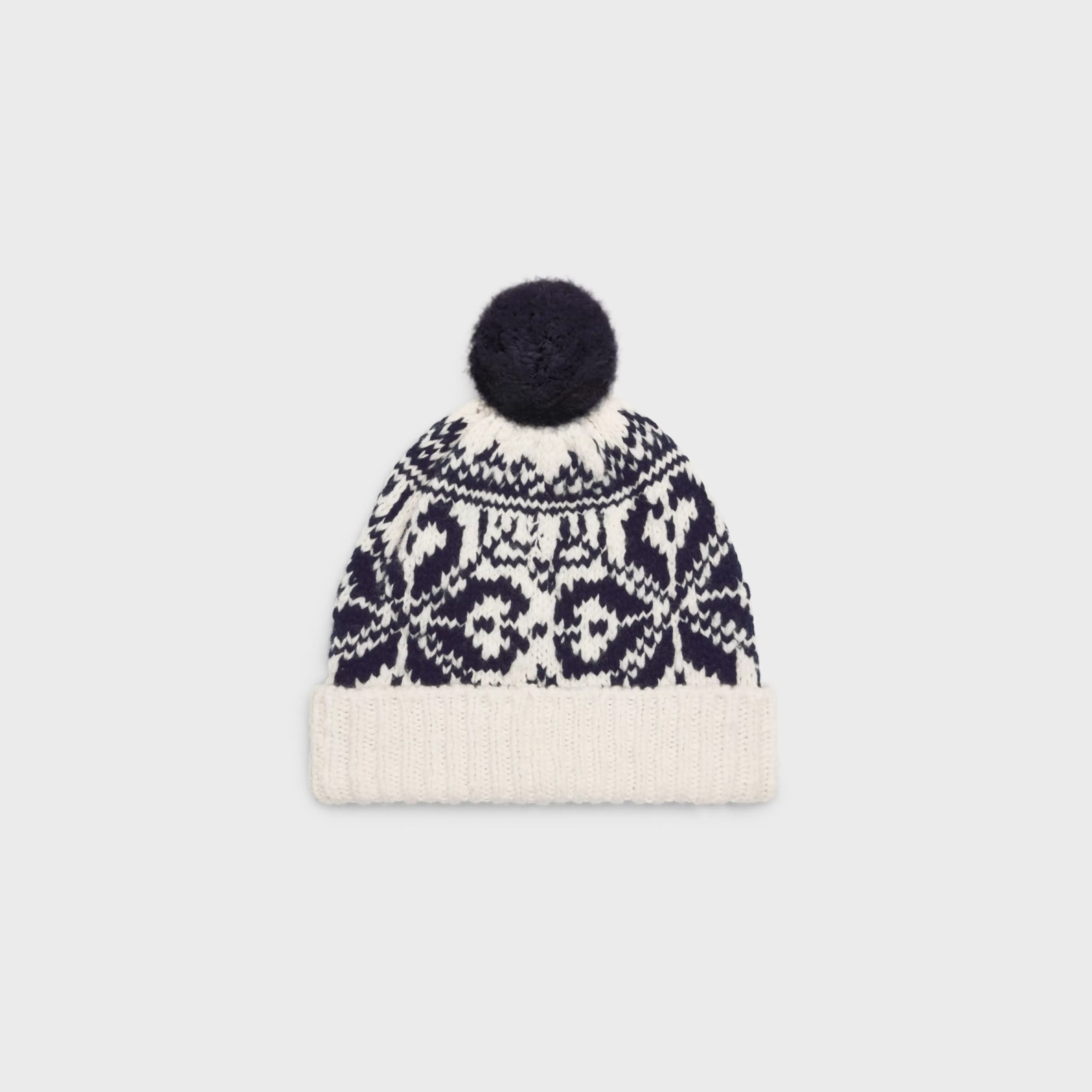 beanie in fair isle wool^CELINE Best