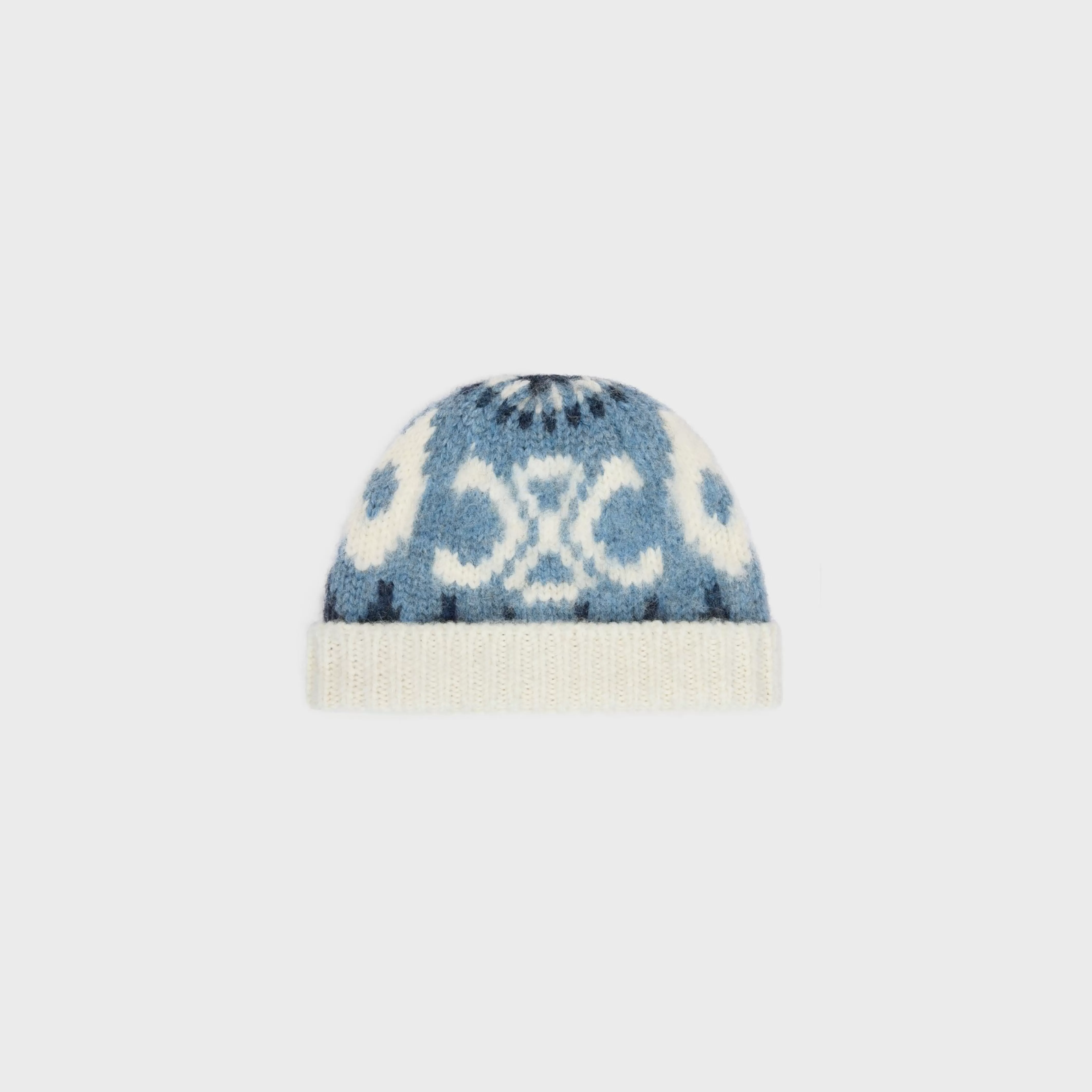 beanie in triomphe fair isle wool^CELINE Clearance