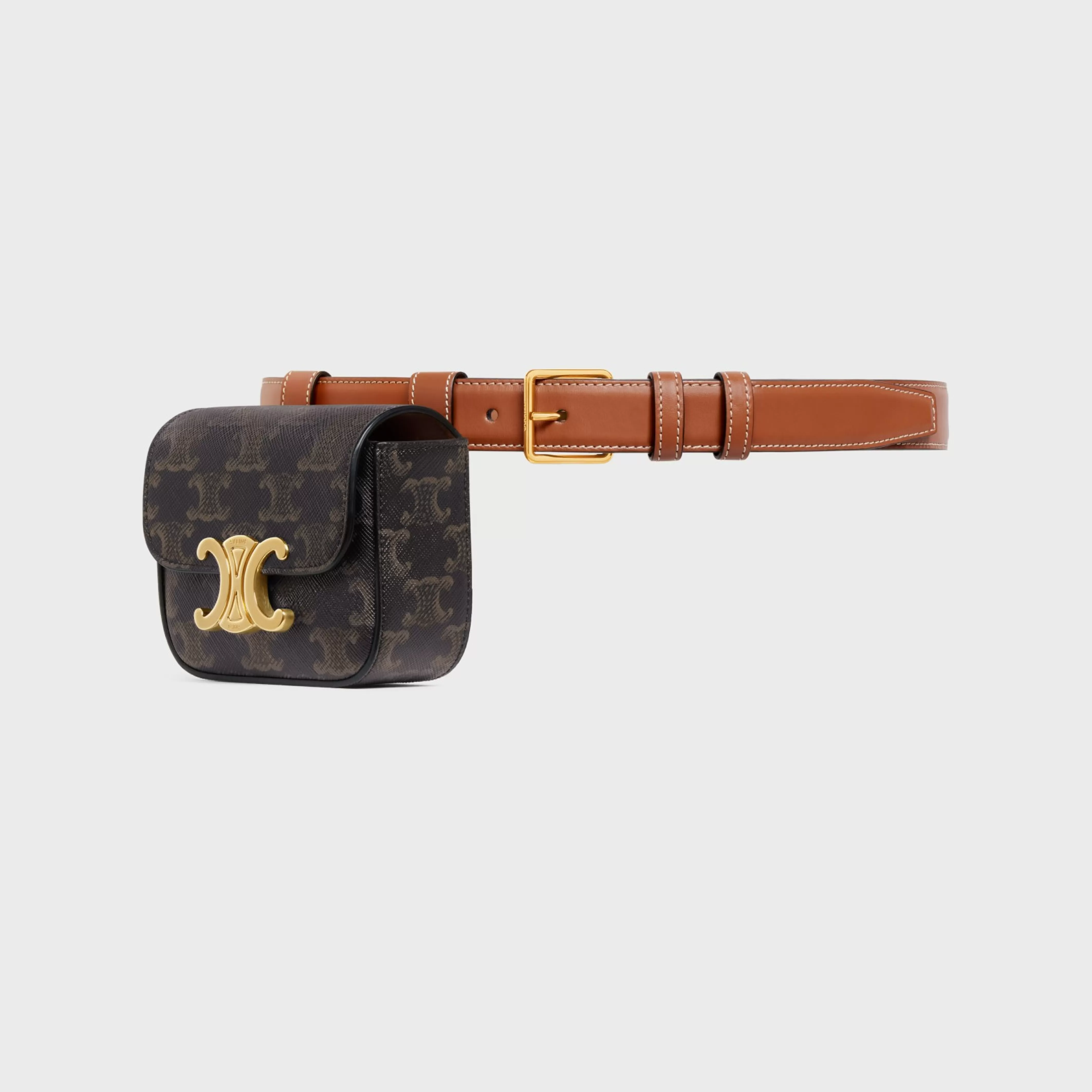 BELT BAG TRIOMPHE BELT in TRIOMPHE CANVAS AND CALFSKIN^CELINE Outlet