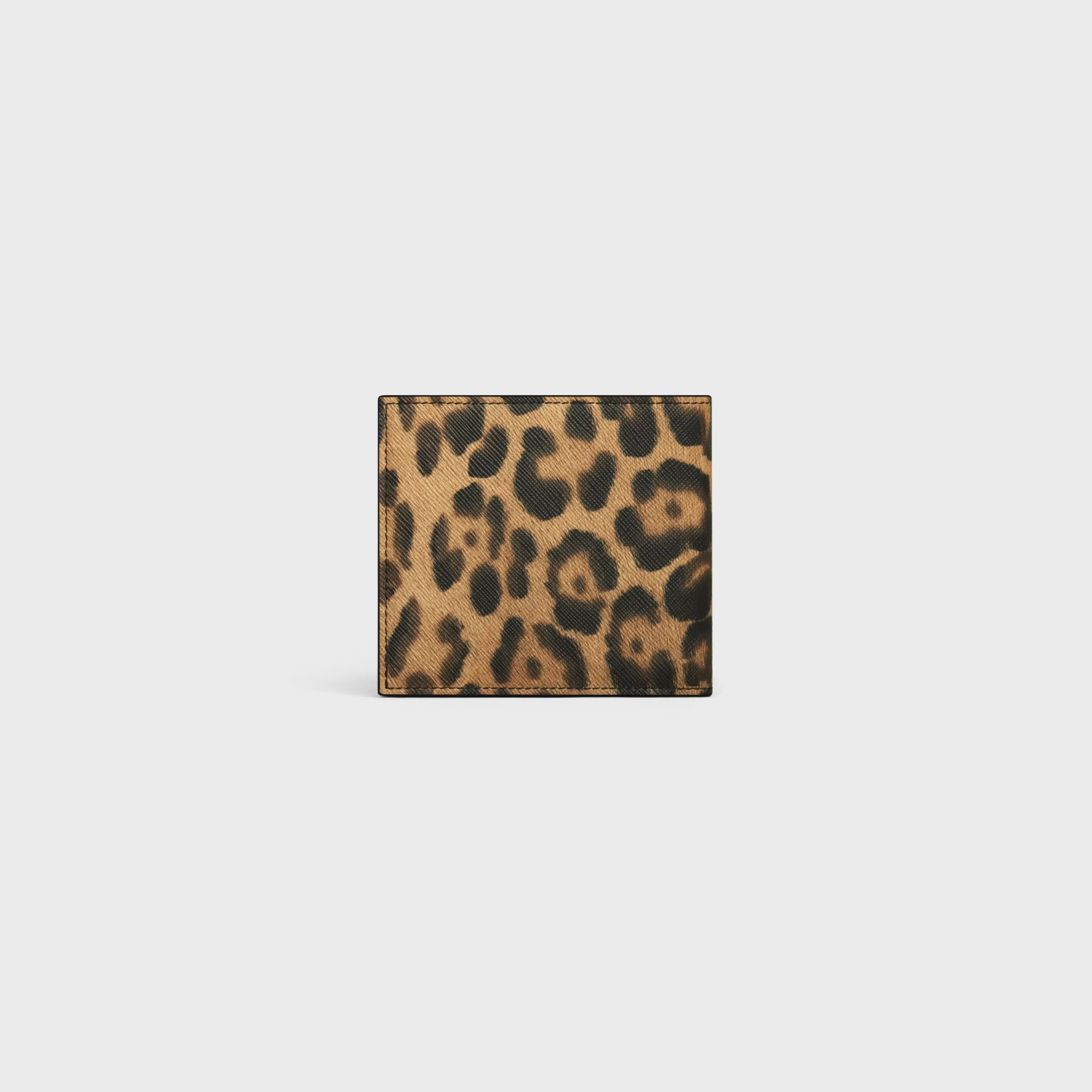 Bi-fold Wallet with Coin Compartment in canvas with print^CELINE Cheap