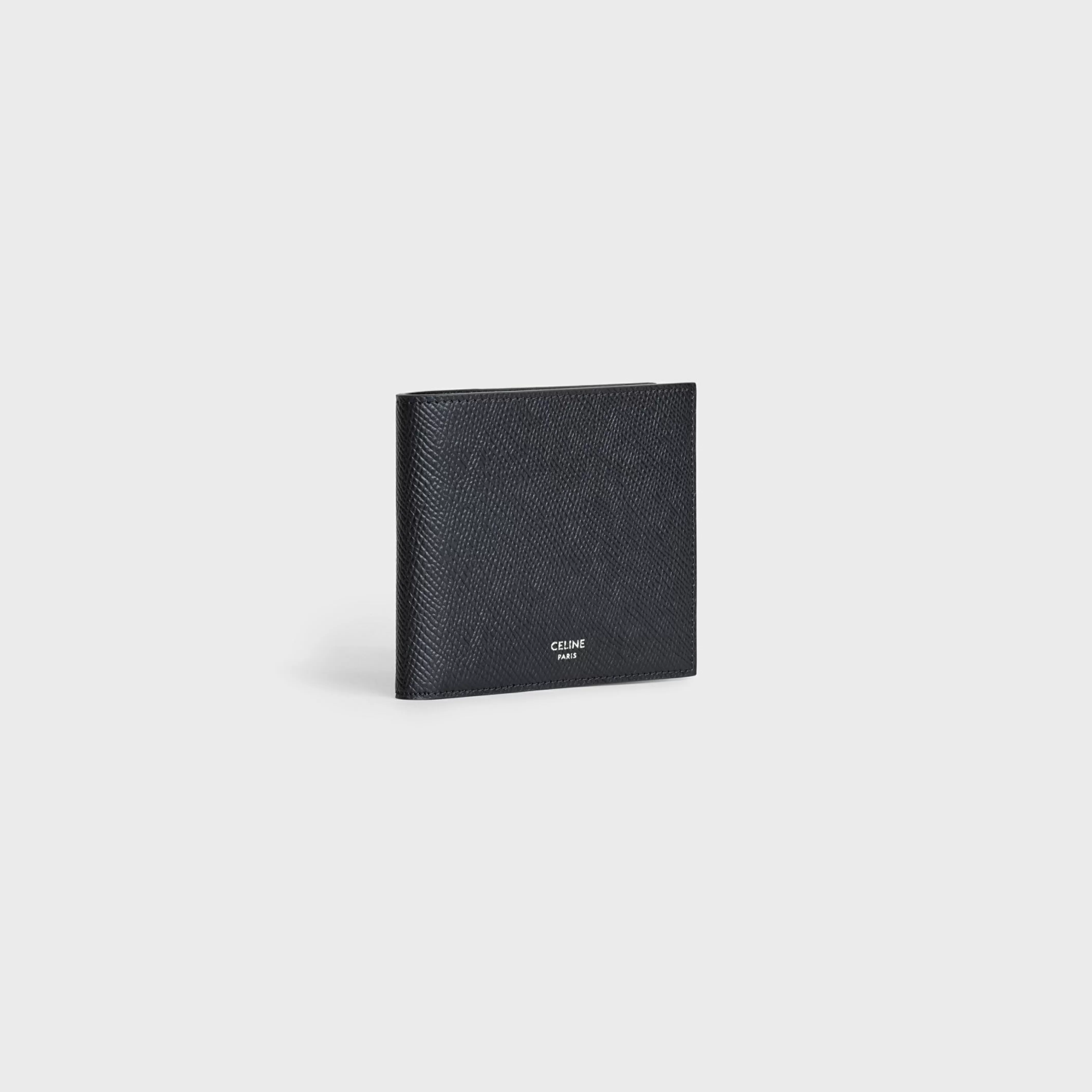 Bi-fold Wallet with Coin Compartment in grained calfskin^CELINE Sale