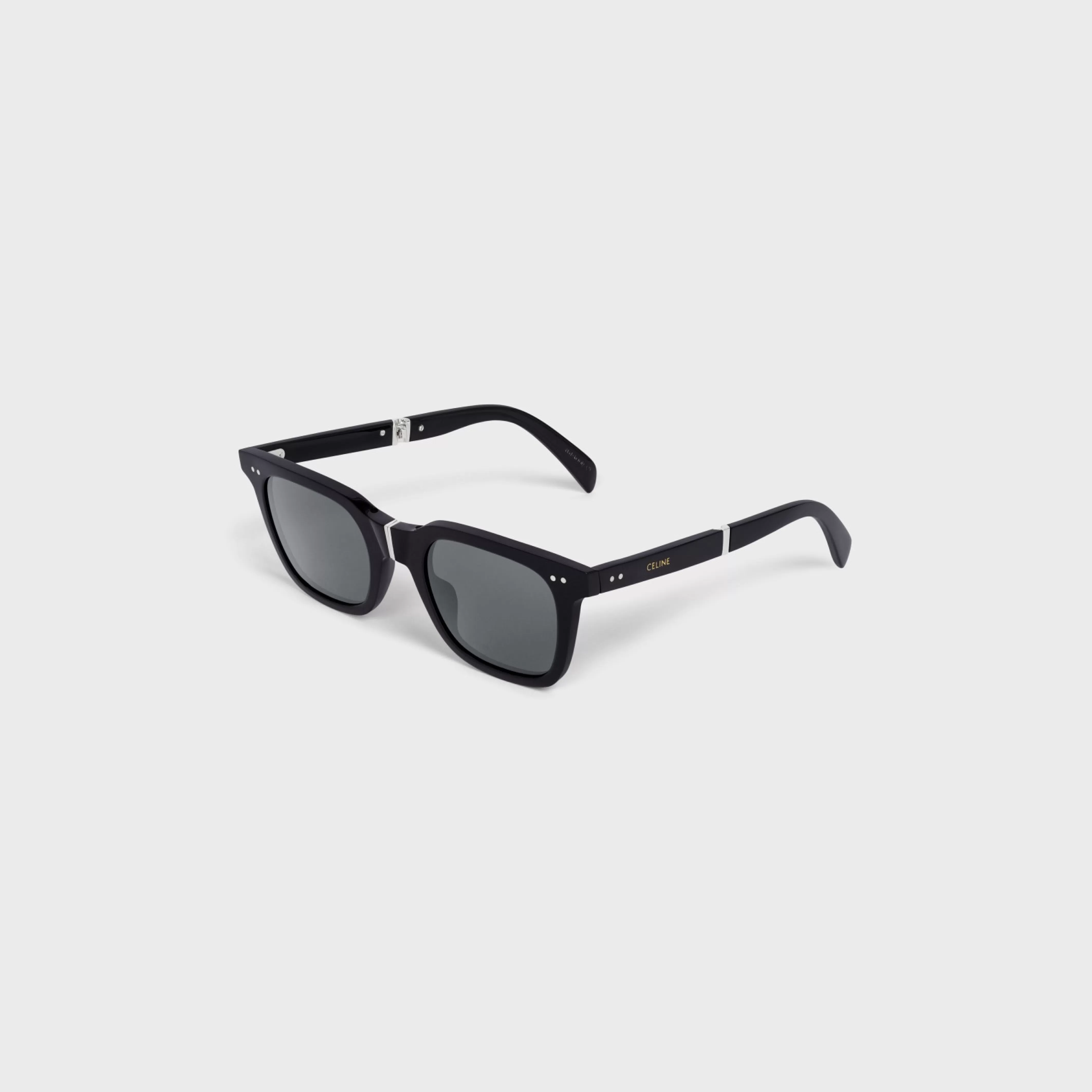 Black Frame 44 Sunglasses in Acetate with Metal^CELINE Shop