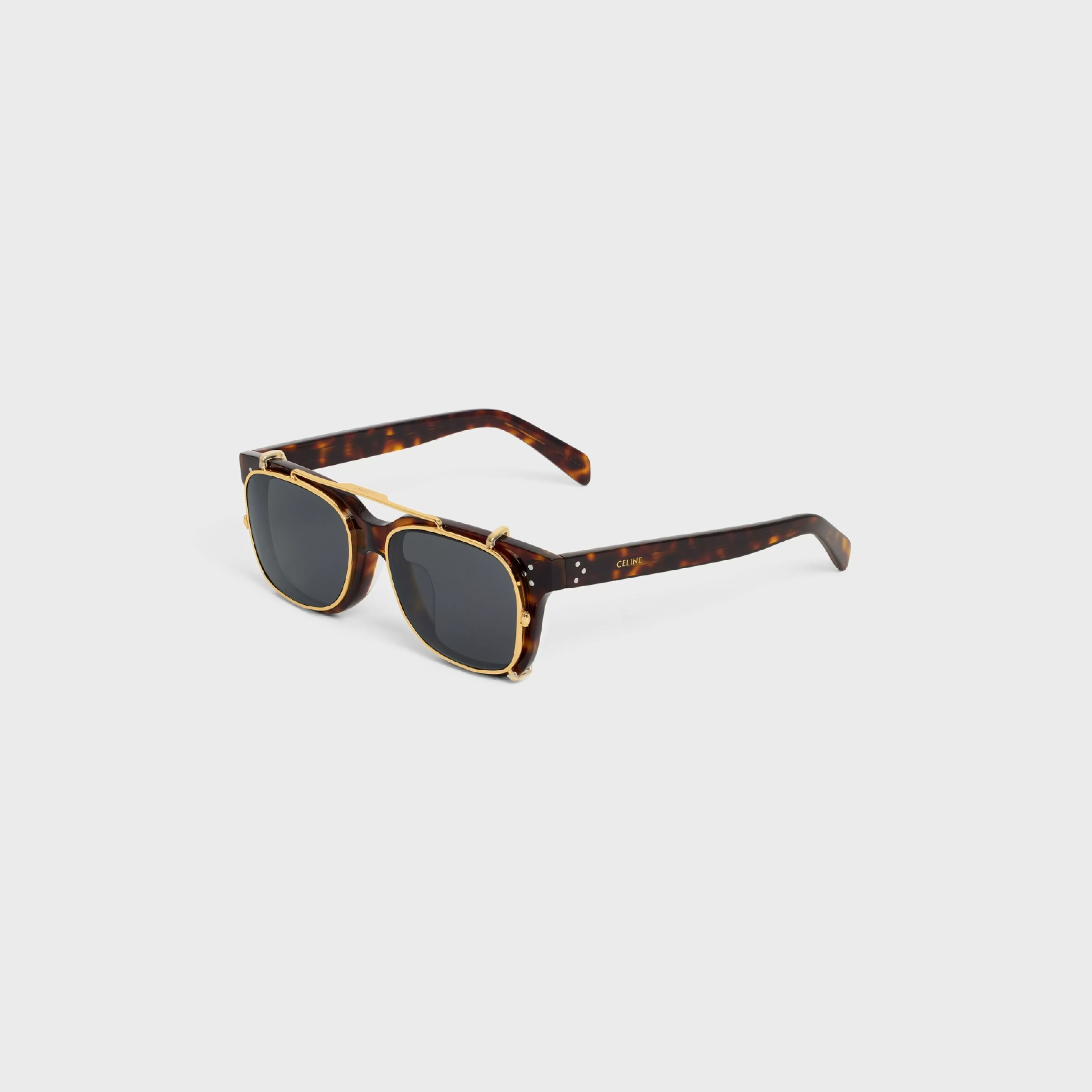 Black Frame 51 Sunglasses in Acetate with Metal^CELINE Flash Sale