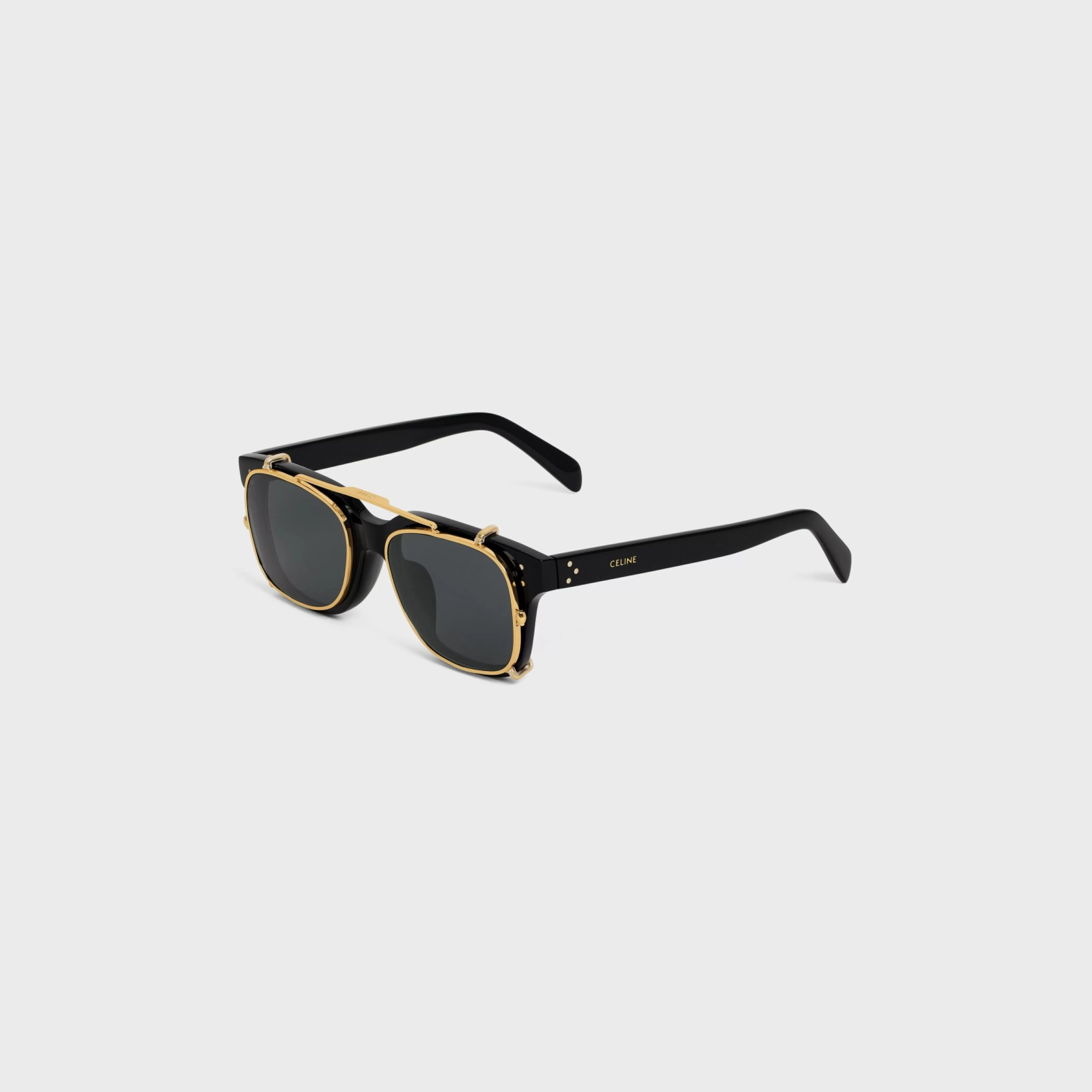 Black Frame 51 Sunglasses in Acetate with Metal^CELINE Cheap