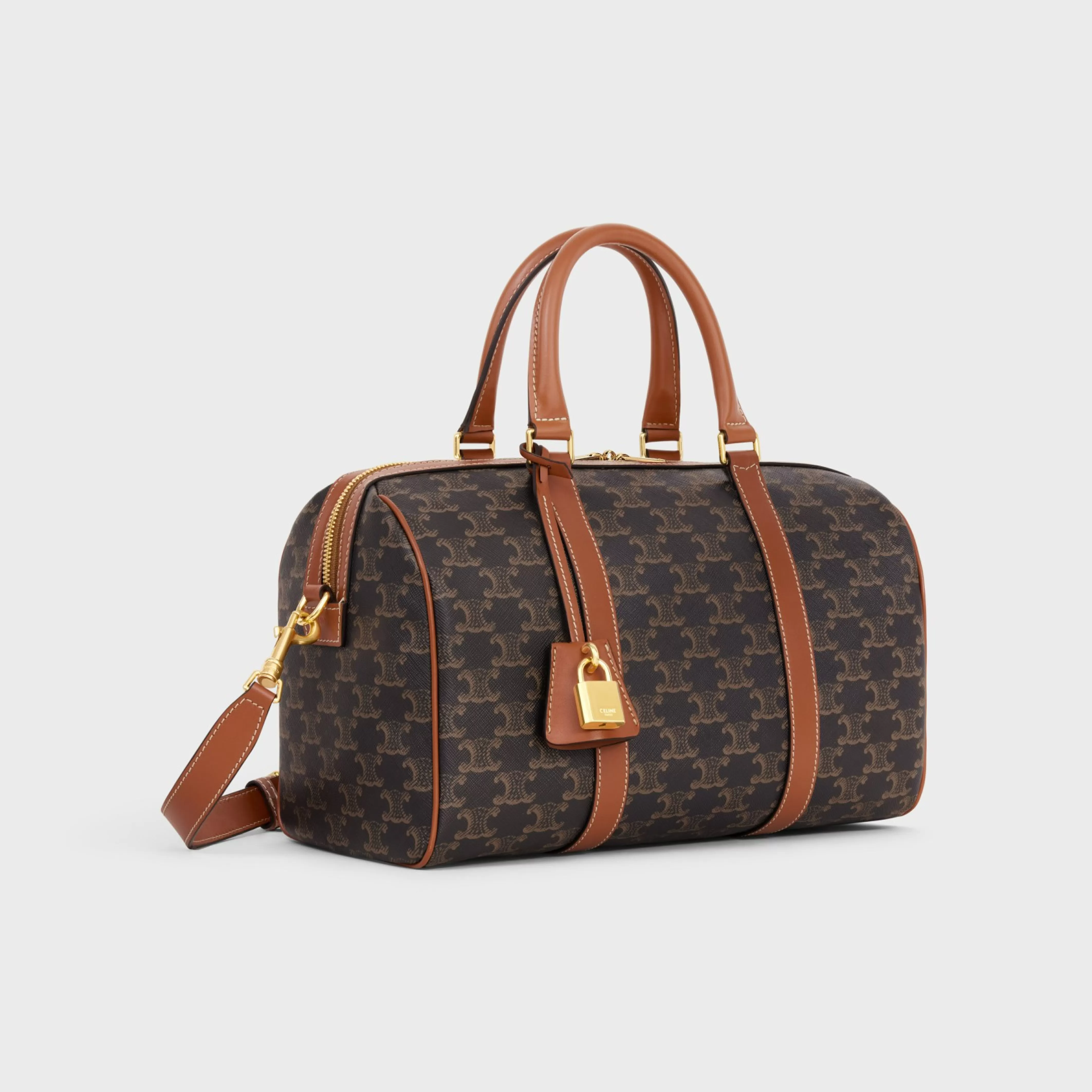 BOSTON in Triomphe Canvas and calfskin^CELINE Discount