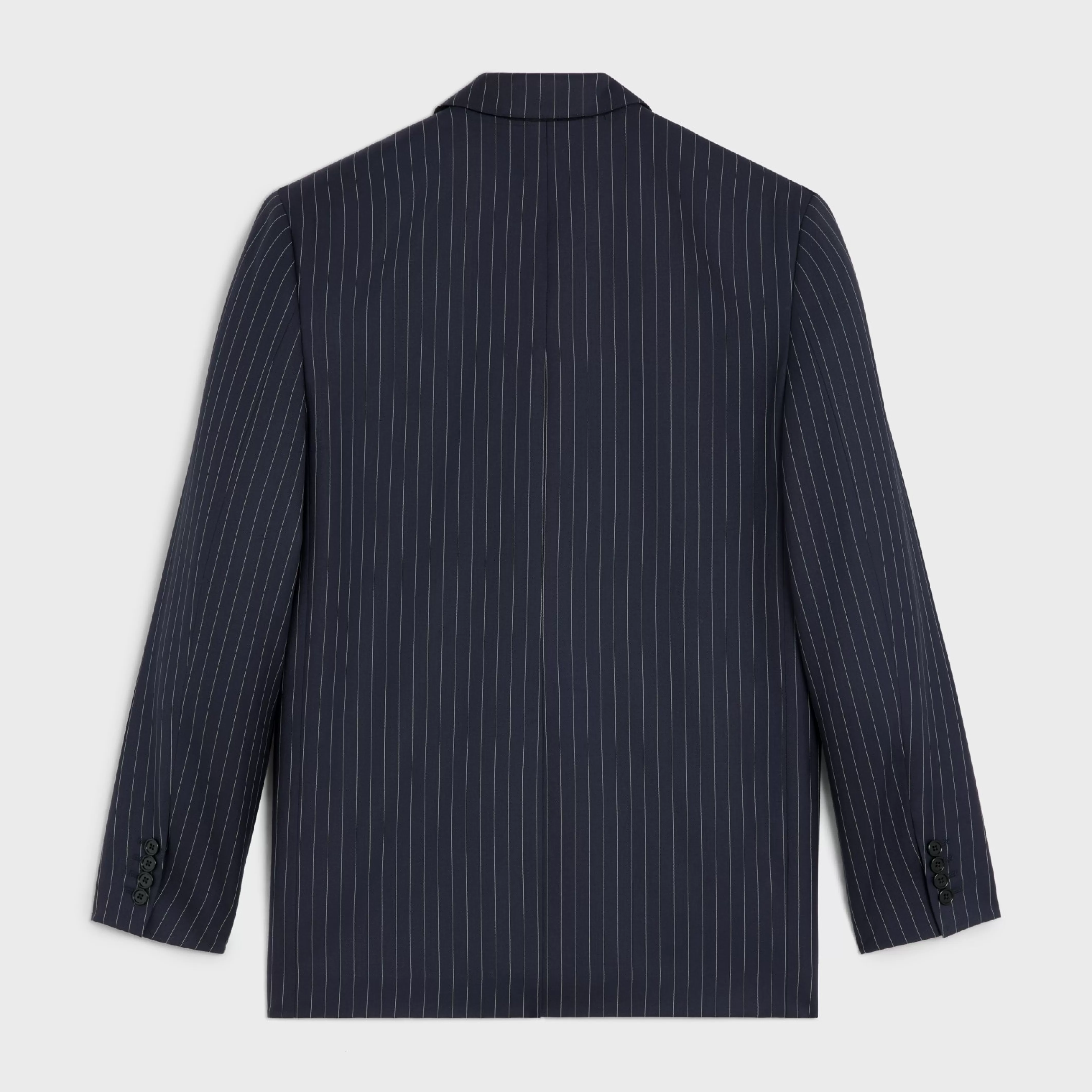 boxy jacket in striped cashmere wool^CELINE Hot