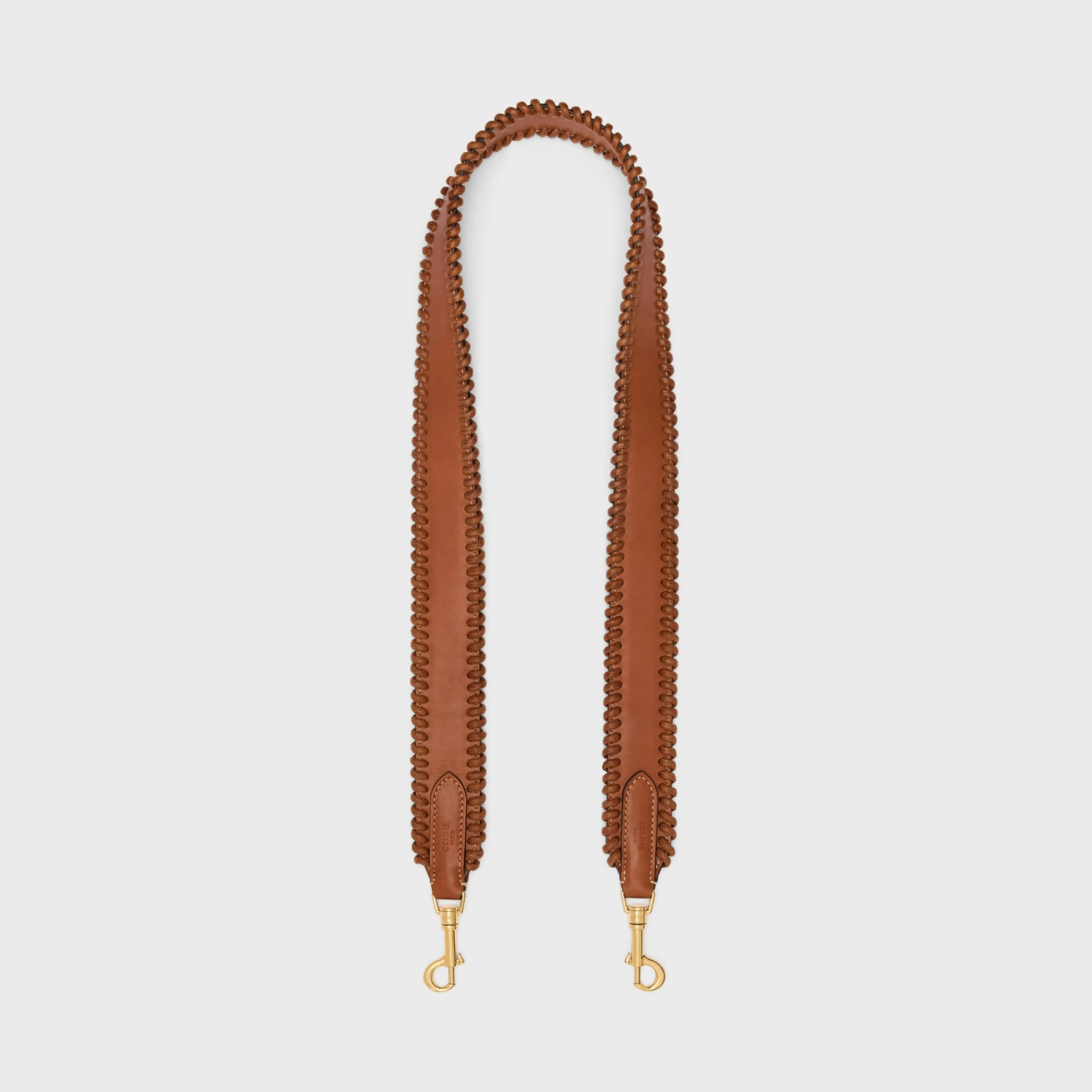 BRAIDED STRAP in NATURAL CALFSKIN with Gold Finishing^CELINE Best Sale