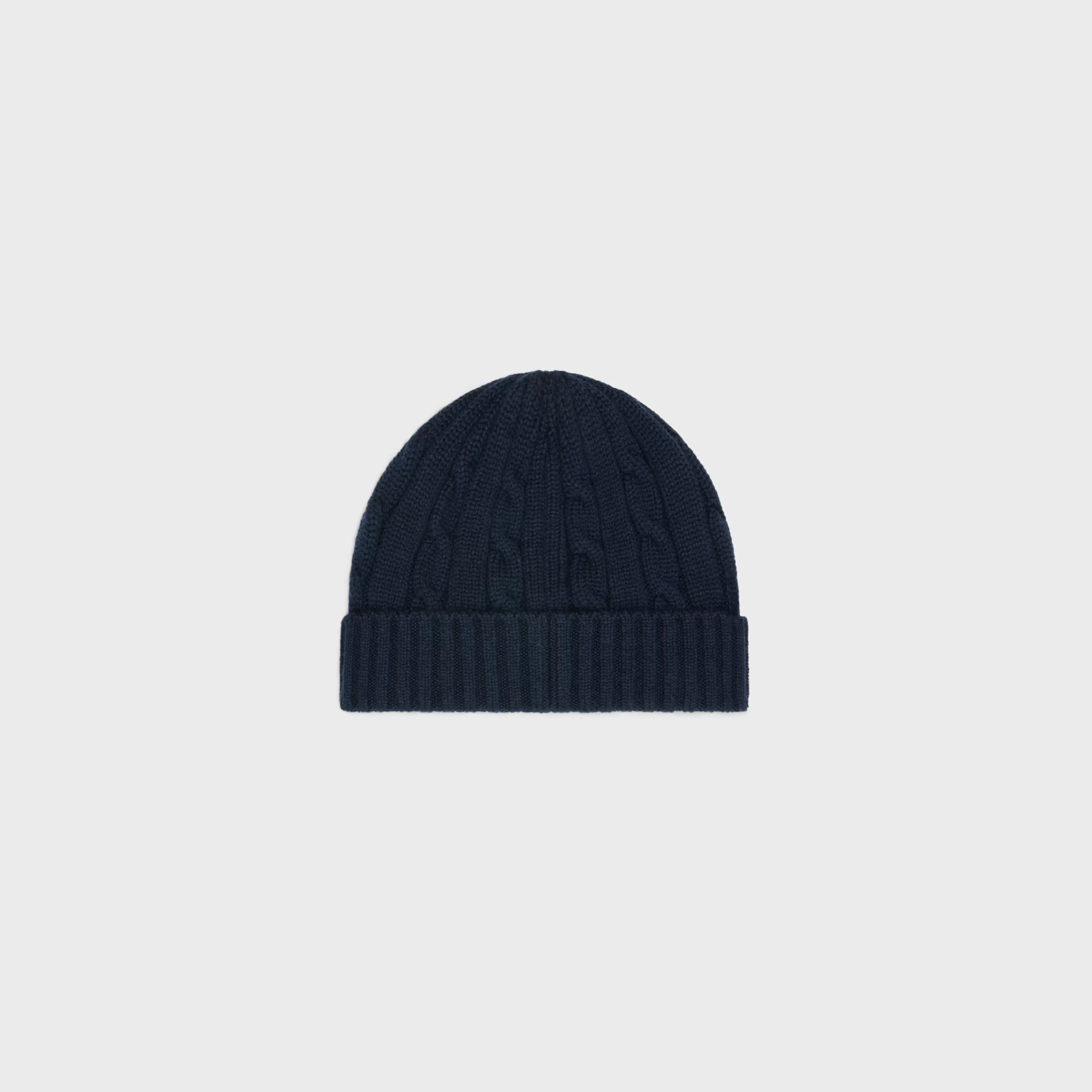 cable-knit triomphe beanie in cashmere^CELINE Hot