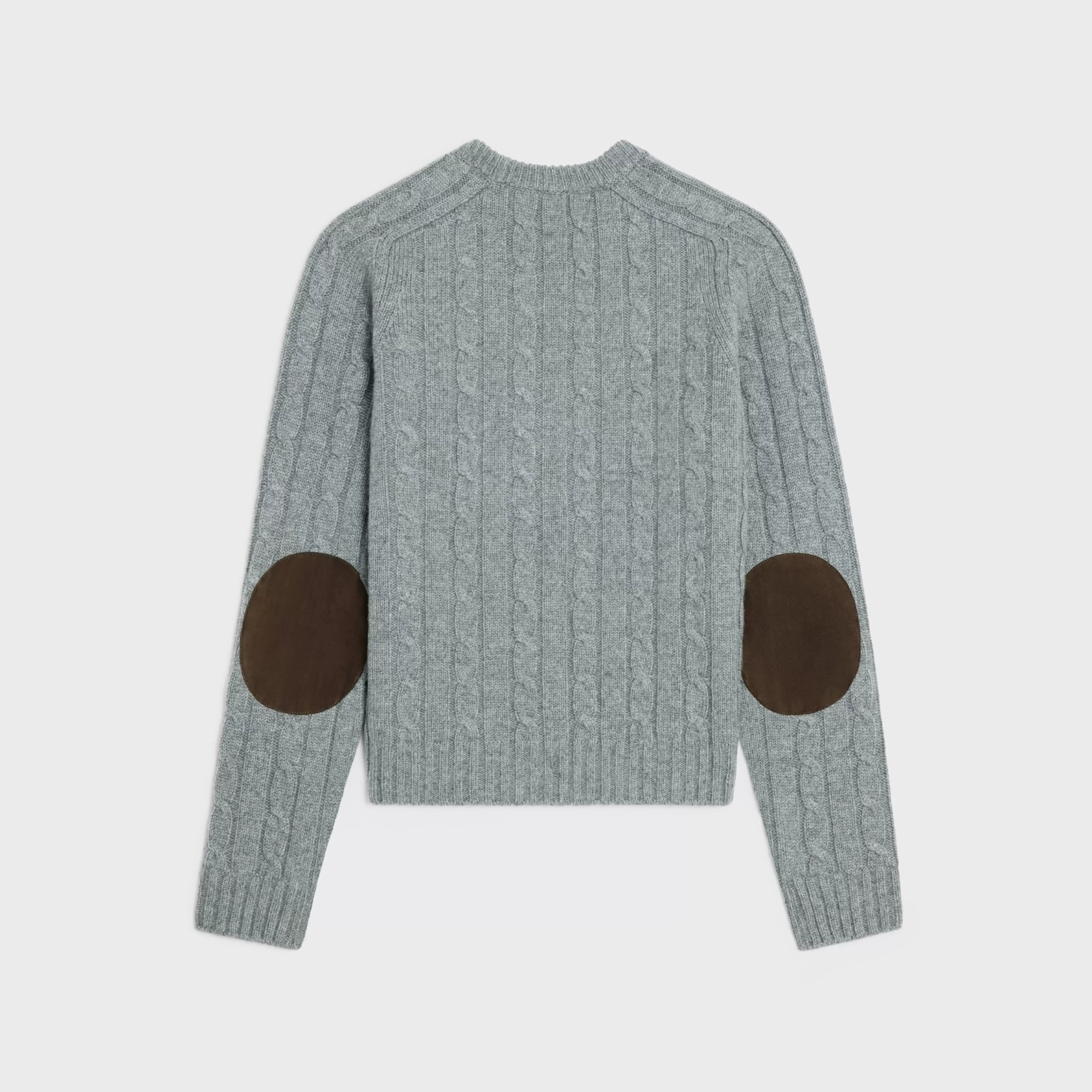 cable-knit triomphe sweater in cashmere^CELINE Outlet