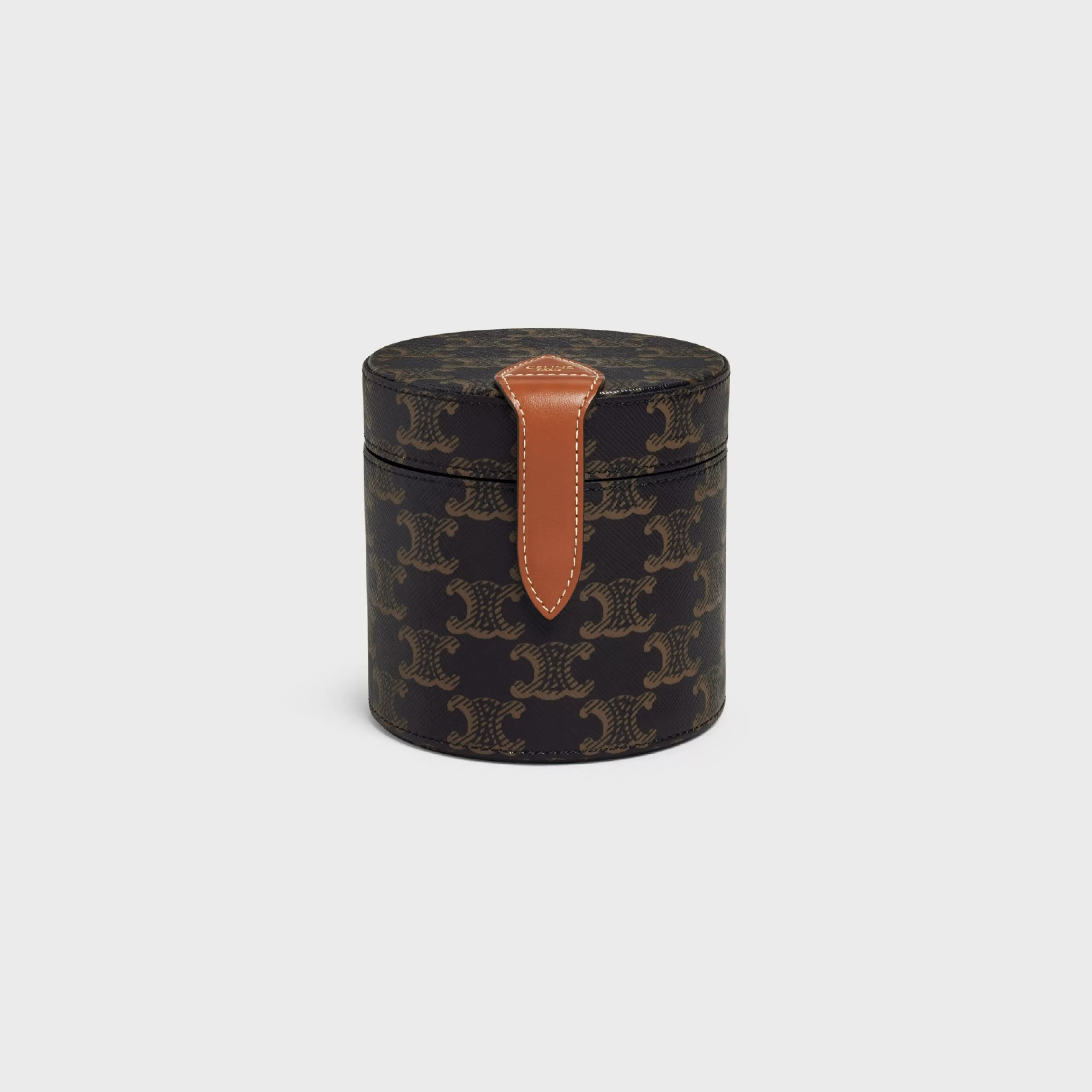 CANDLE HOLDER IN TRIOMPHE CANVAS AND CALFSKIN^CELINE Online