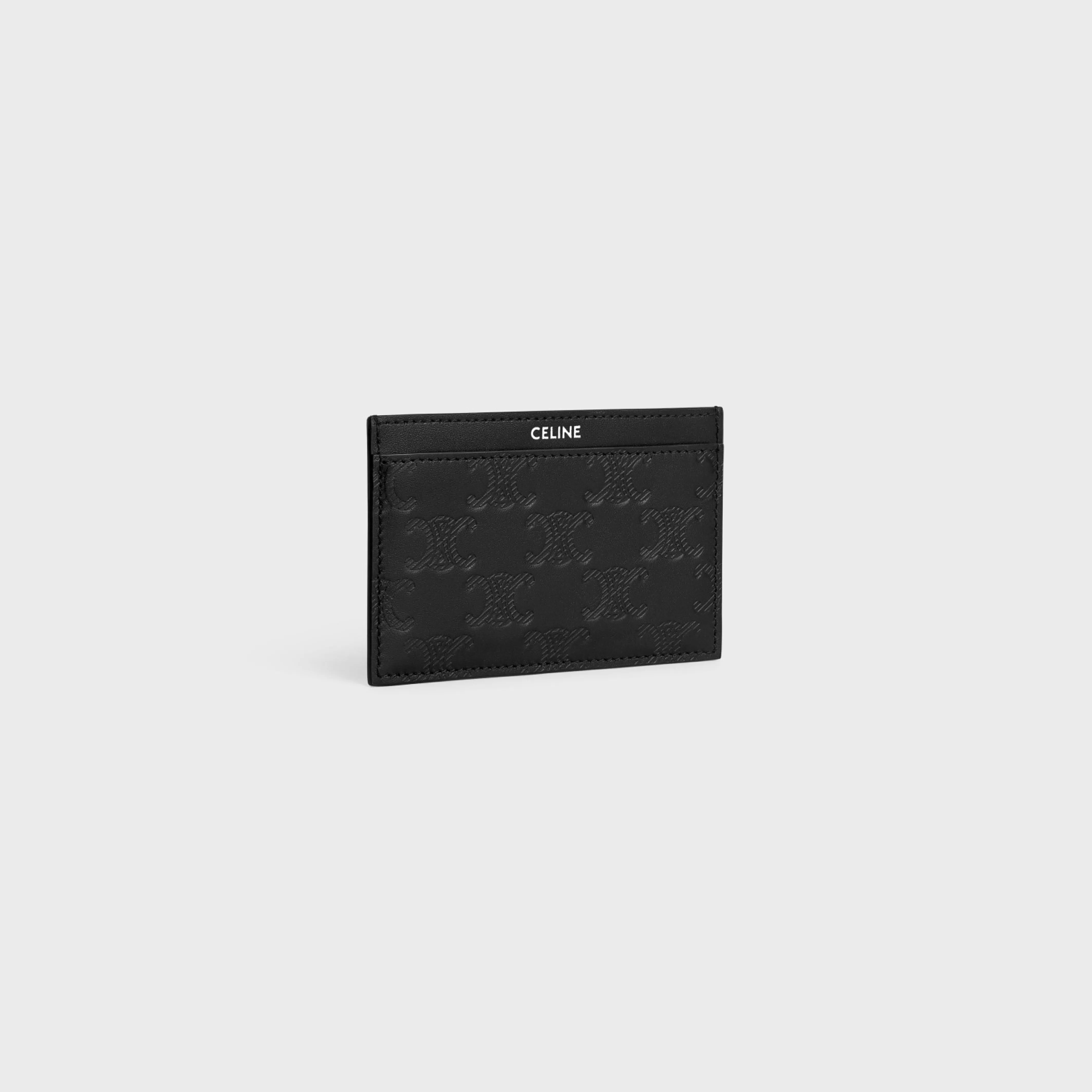 Card holder in Calfskin with triomphe embossed^CELINE Outlet