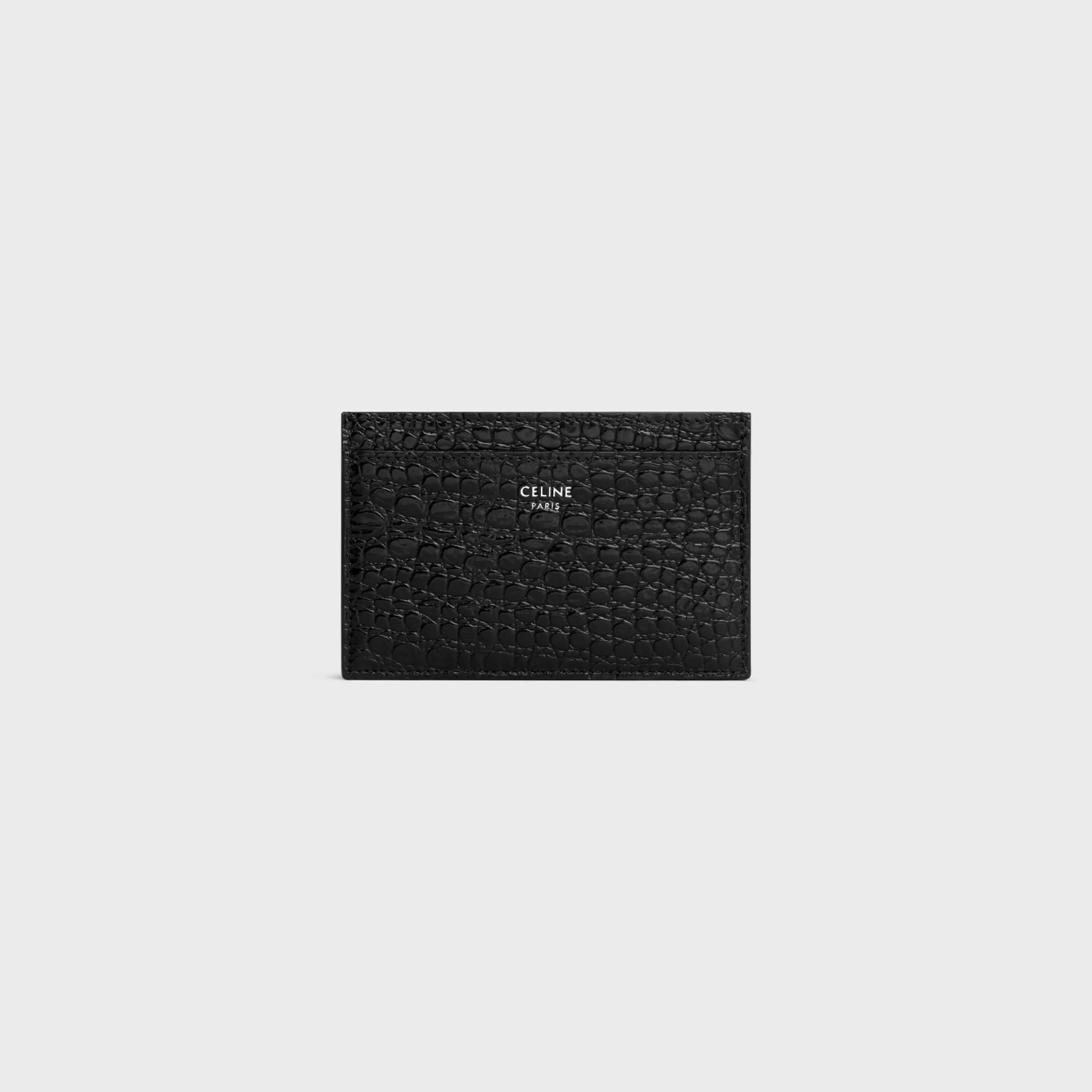 Card holder in CROCODILE EMBOSSED CALFSKIN^CELINE Shop