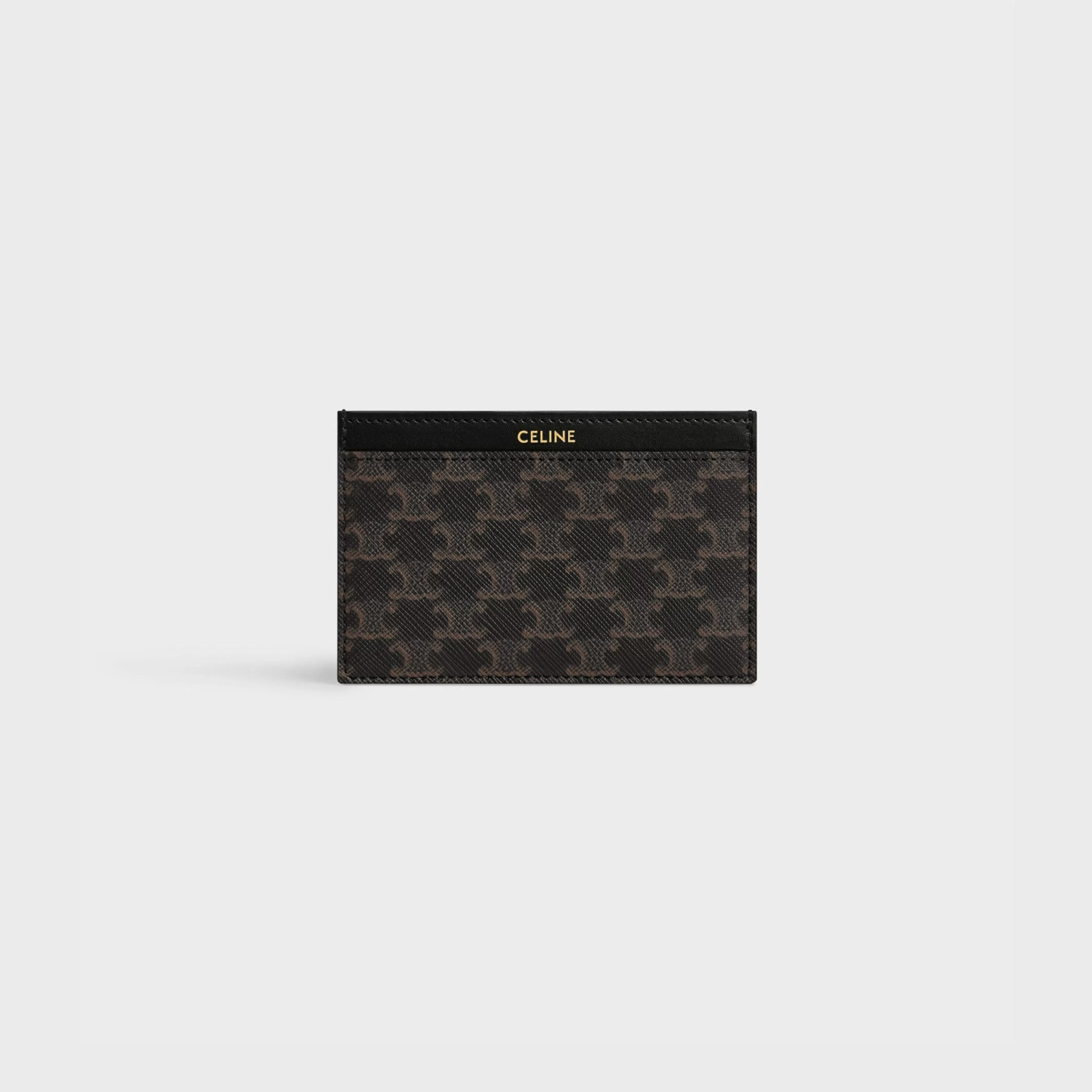 Card holder in Triomphe Canvas and calfskin^CELINE Clearance