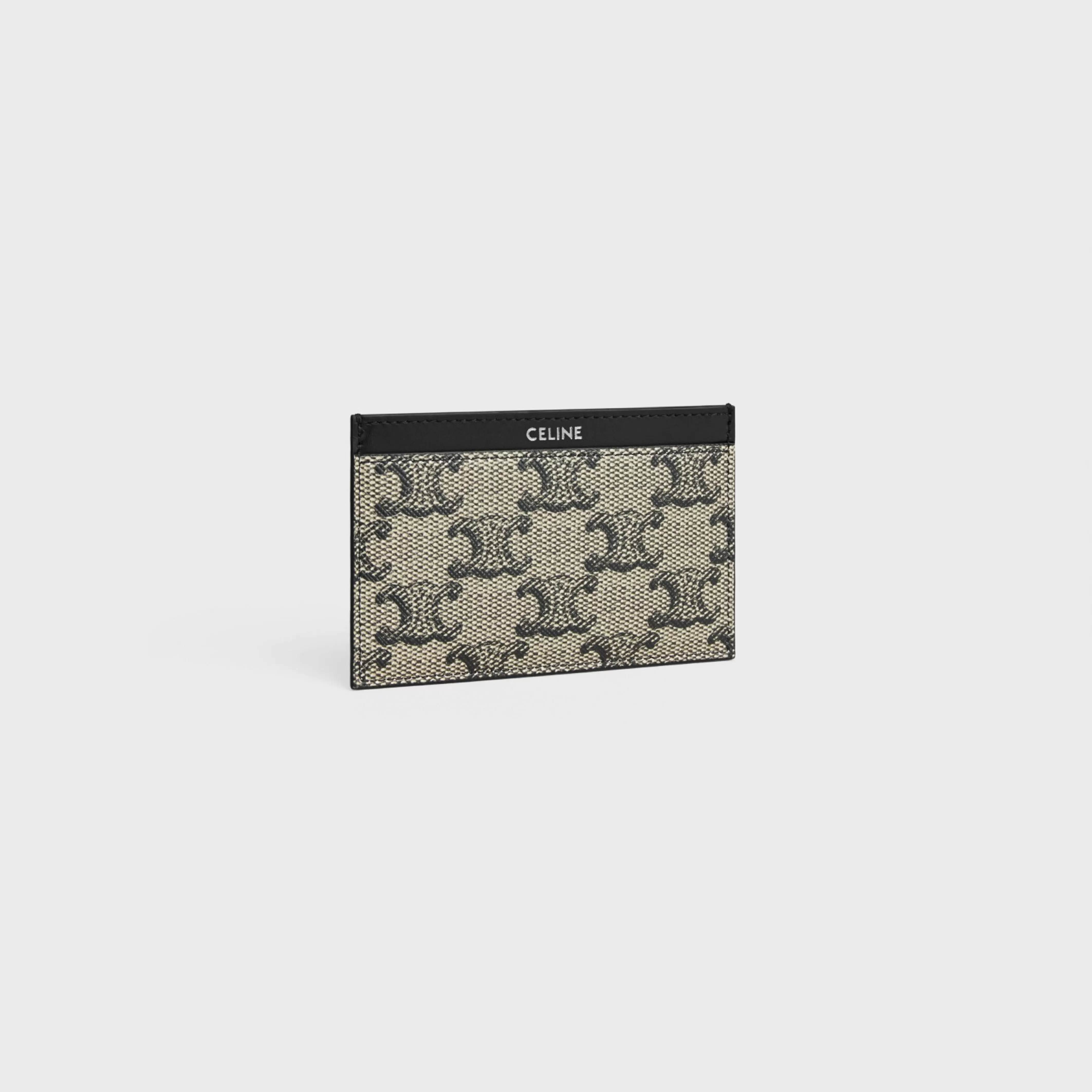 Card holder in TRIOMPHE CANVAS AND CALFSKIN^CELINE Flash Sale