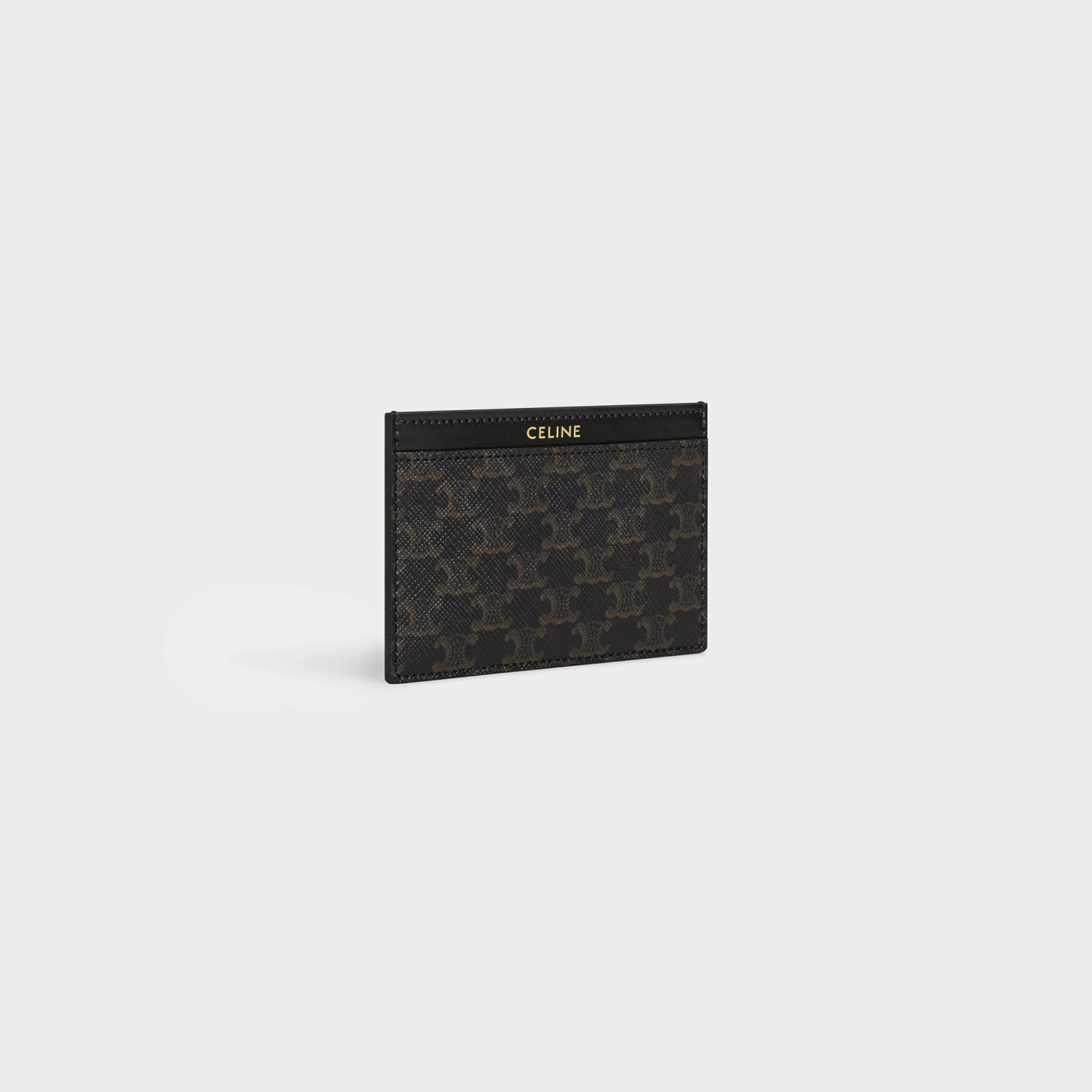 Card holder in Triomphe Canvas and calfskin^CELINE Clearance