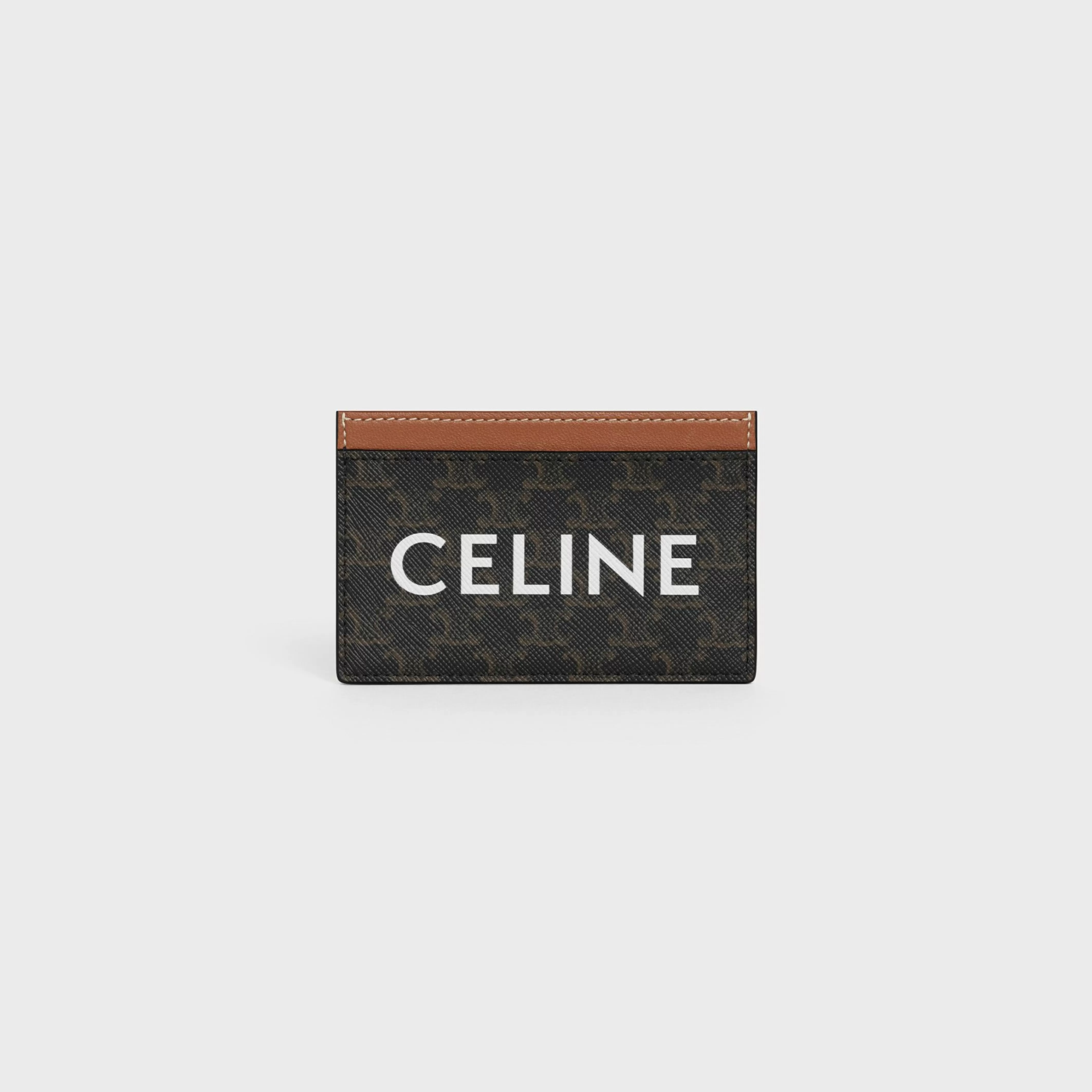 Card holder in Triomphe canvas with Print^CELINE Outlet