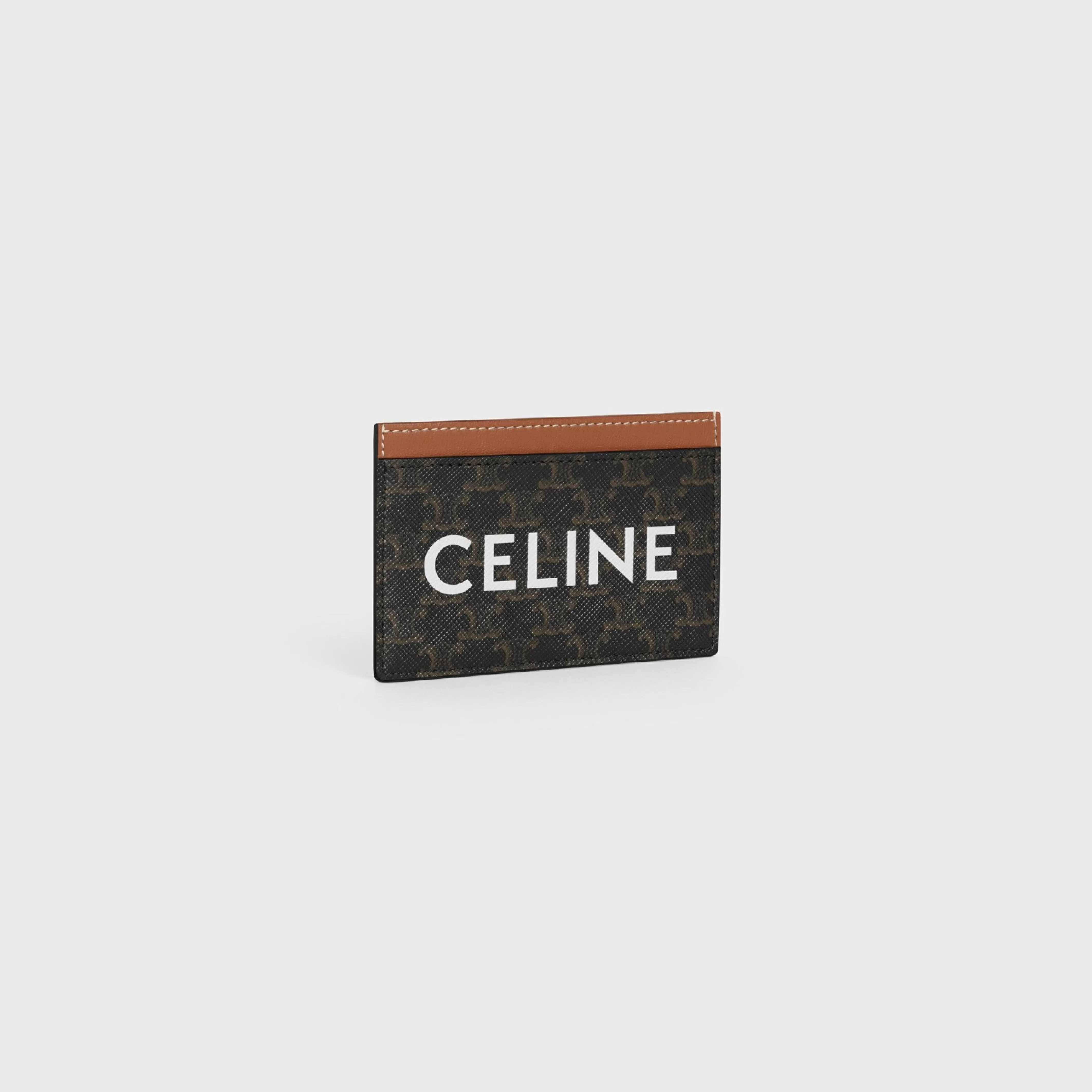 Card holder in Triomphe canvas with Print^CELINE Outlet