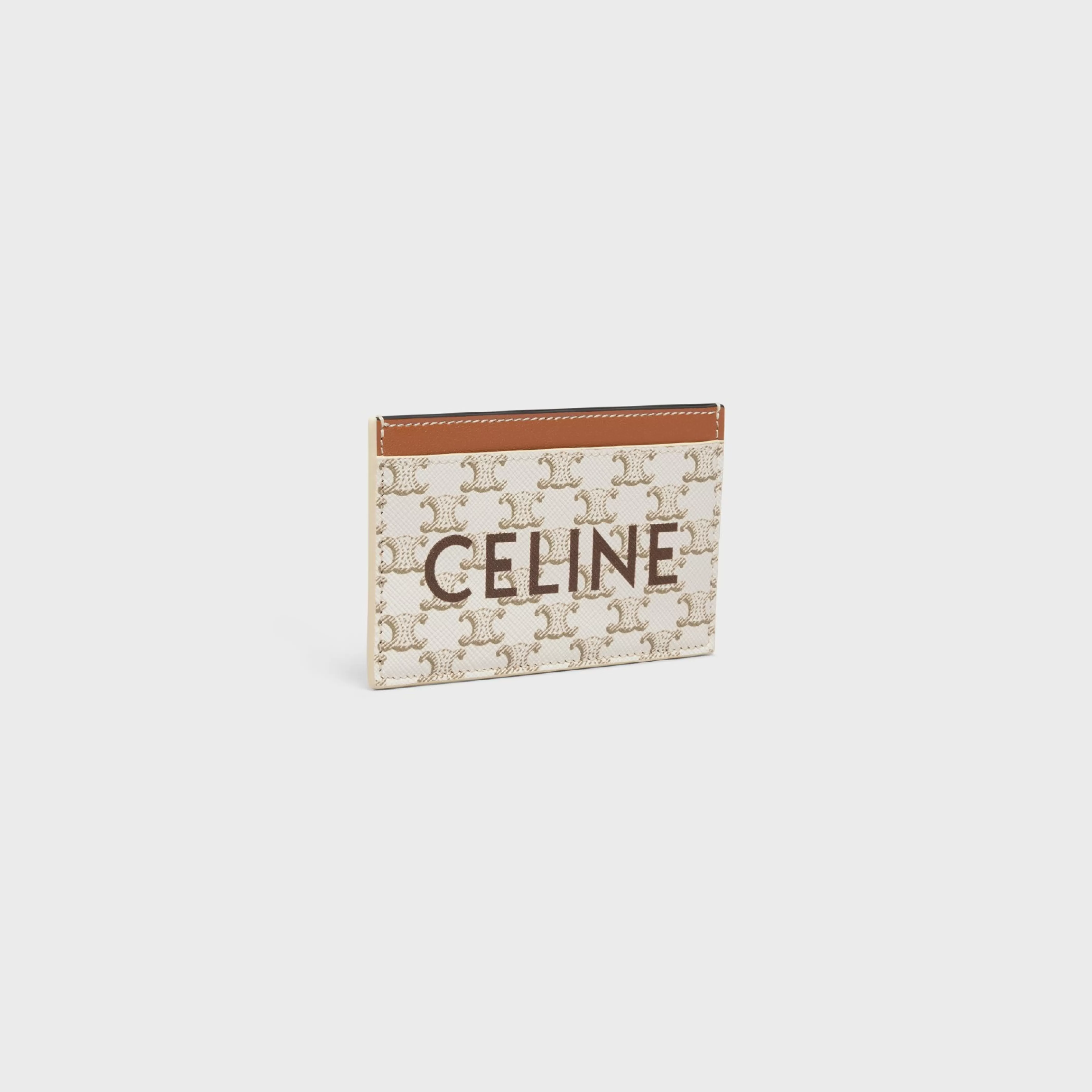 Card holder in Triomphe canvas with Print^CELINE Cheap