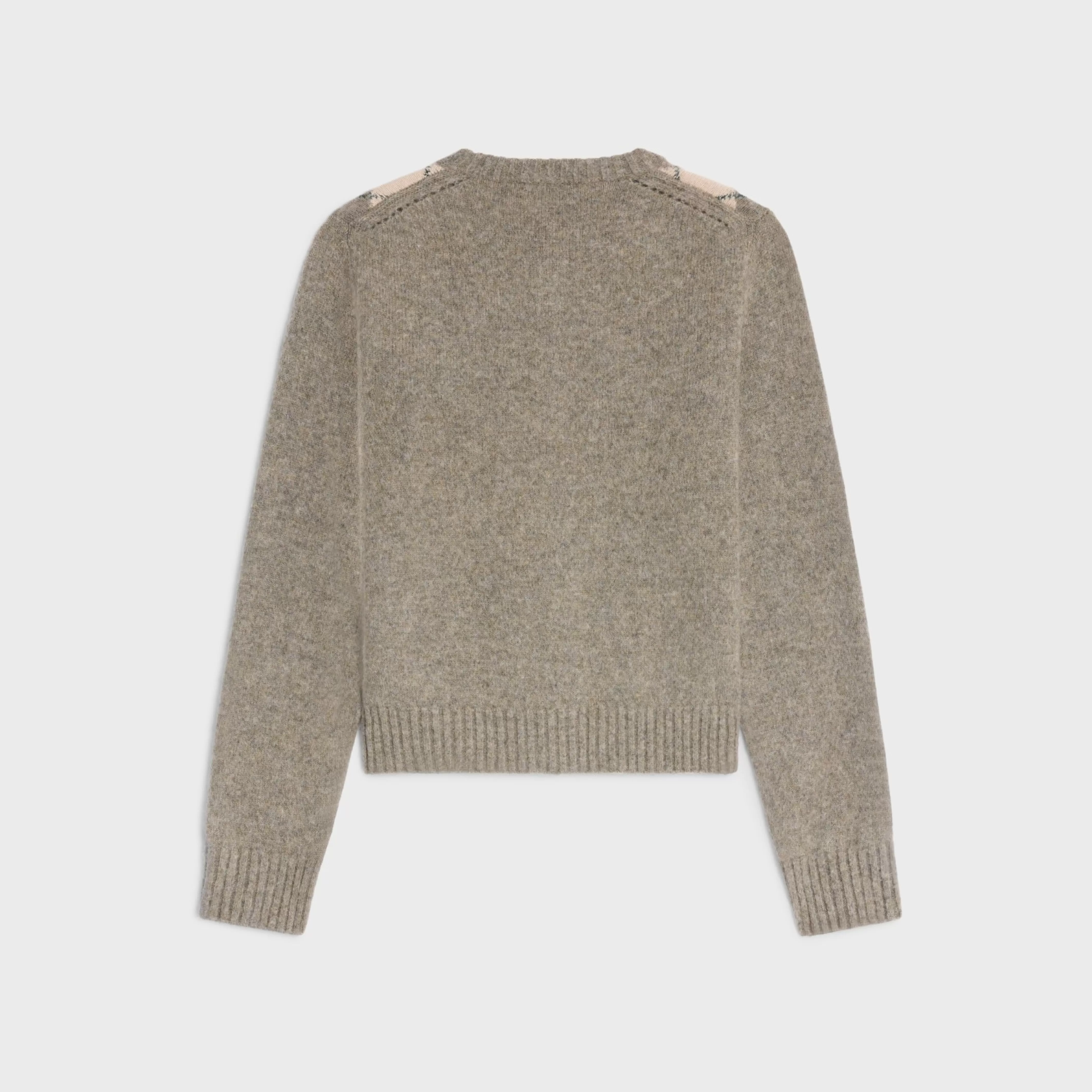 cardigan in argyle alpaca wool^CELINE Cheap