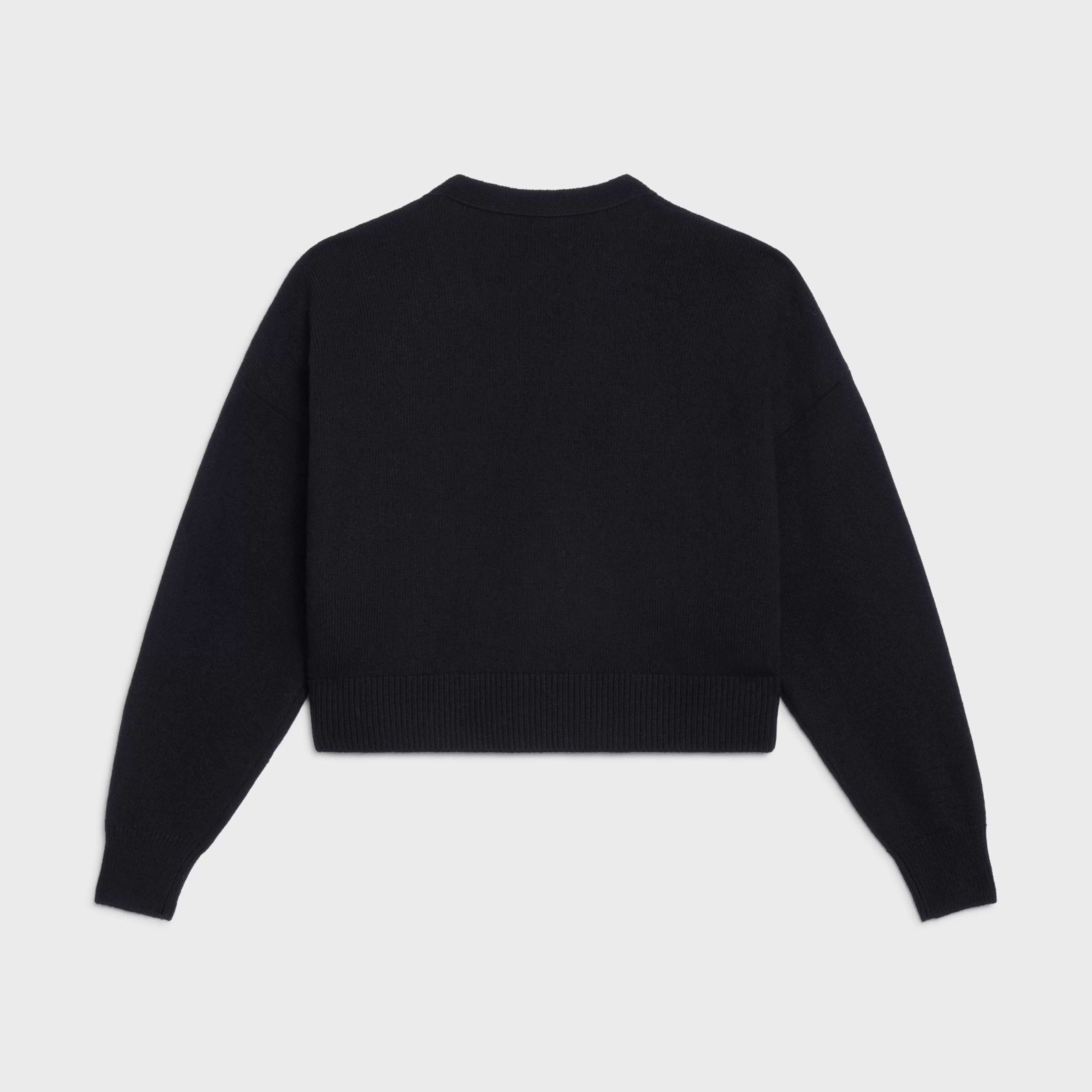CARDIGAN WITH GOURMETTE IN HERITAGE CASHMERE^CELINE Clearance