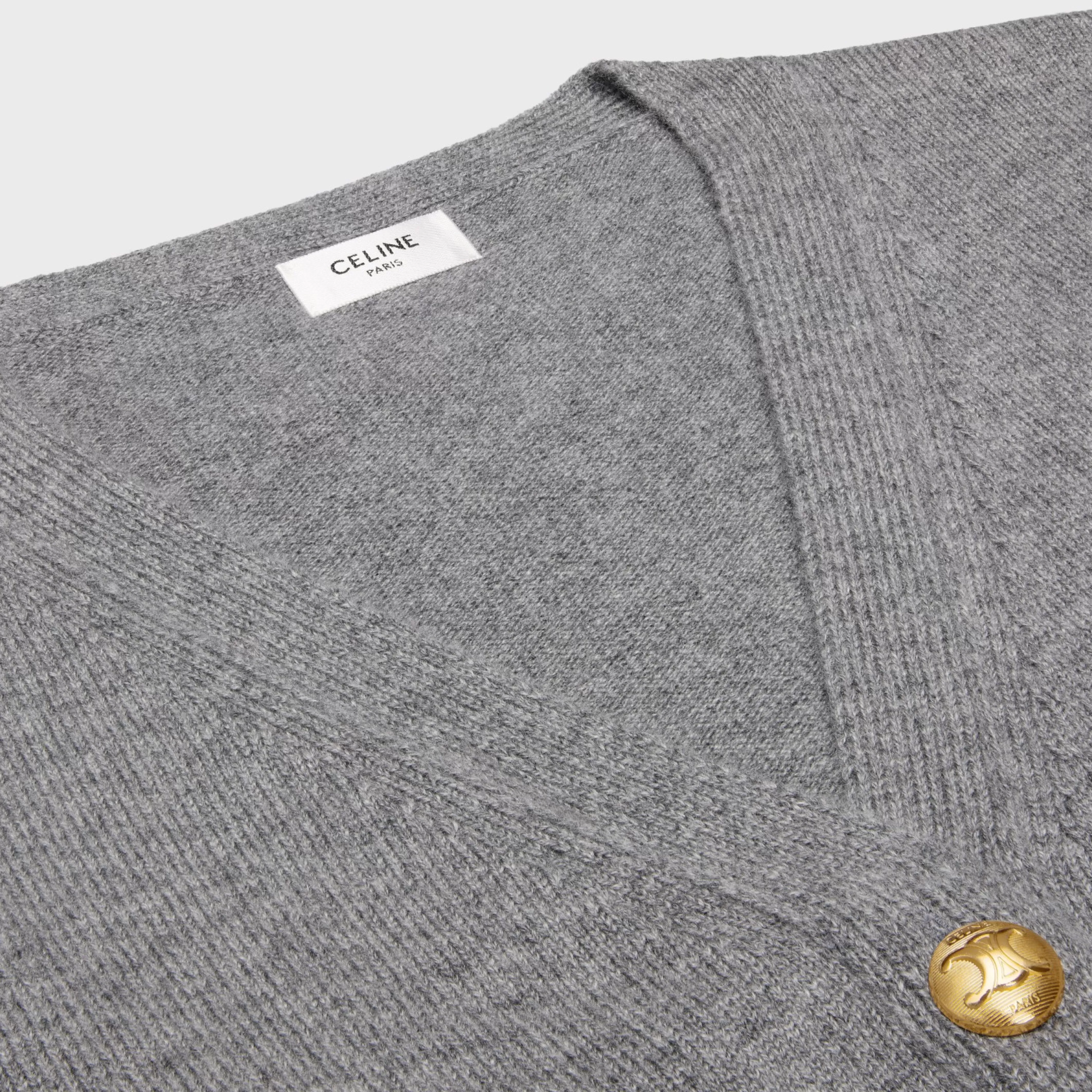 cardigan with gourmettes in heritage cashmere^CELINE Best
