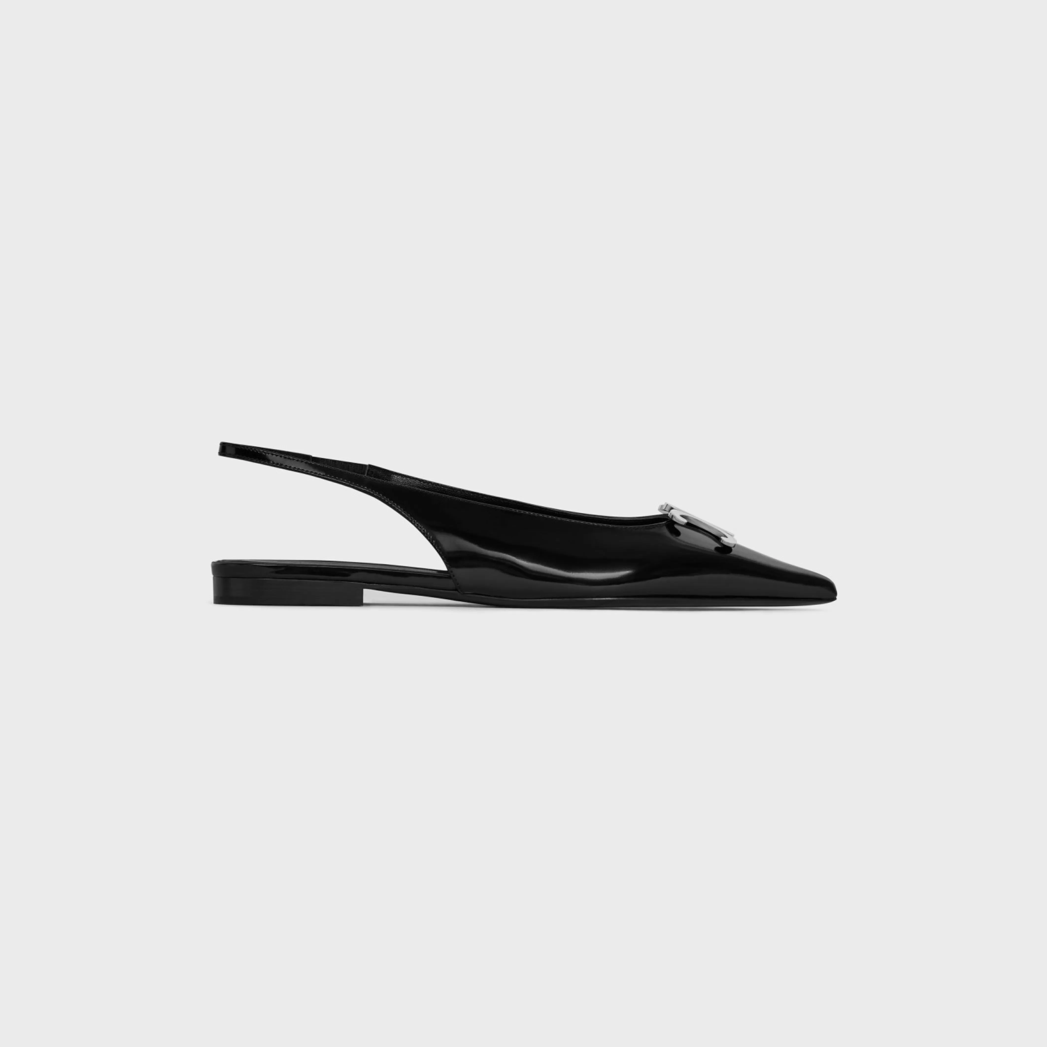 ALMA TRIOMPHE FLAT SLINGBACK in GLOSSY CALFSKIN^CELINE Discount