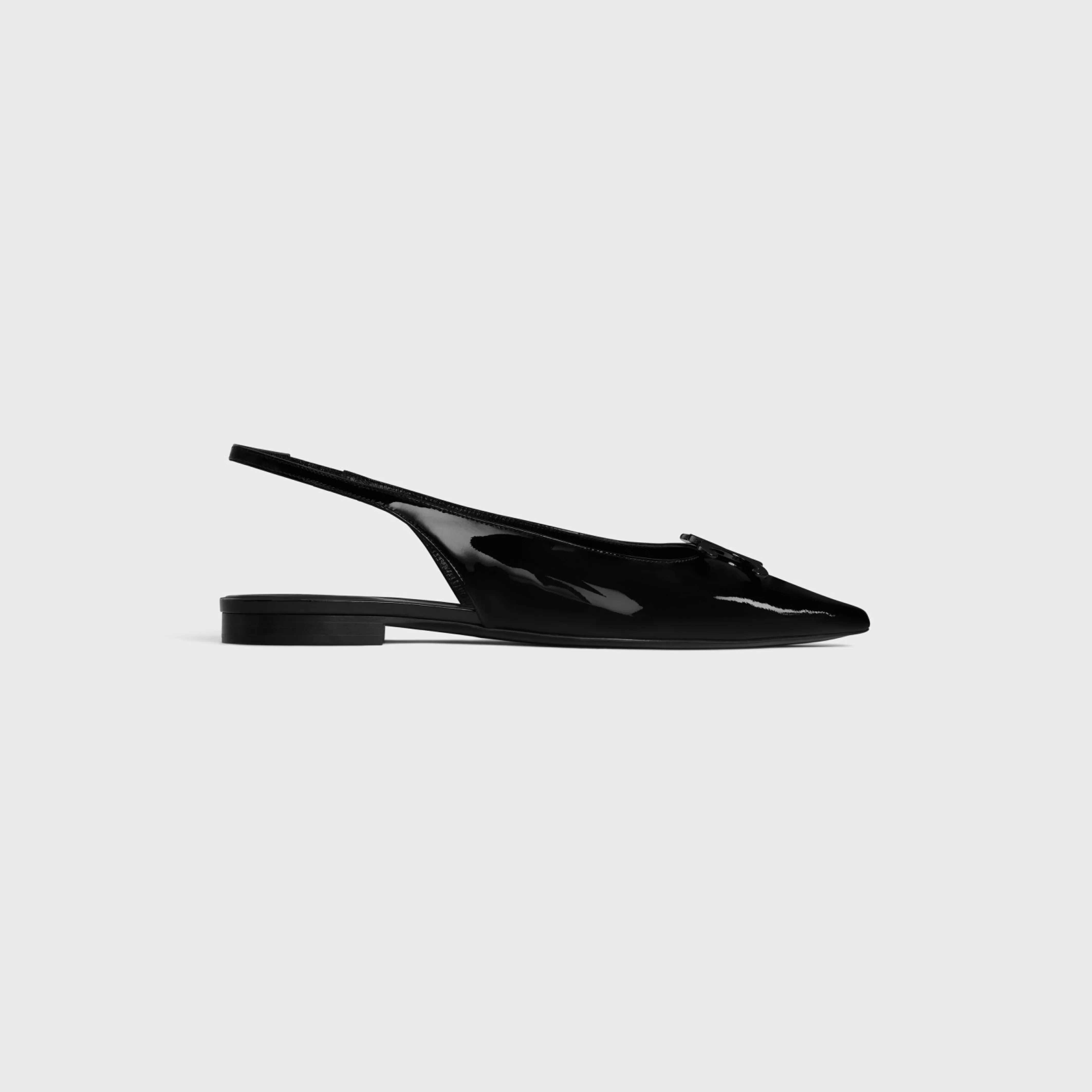 ALMA TRIOMPHE FLAT SLINGBACK in PATENT CALFSKIN^CELINE Outlet