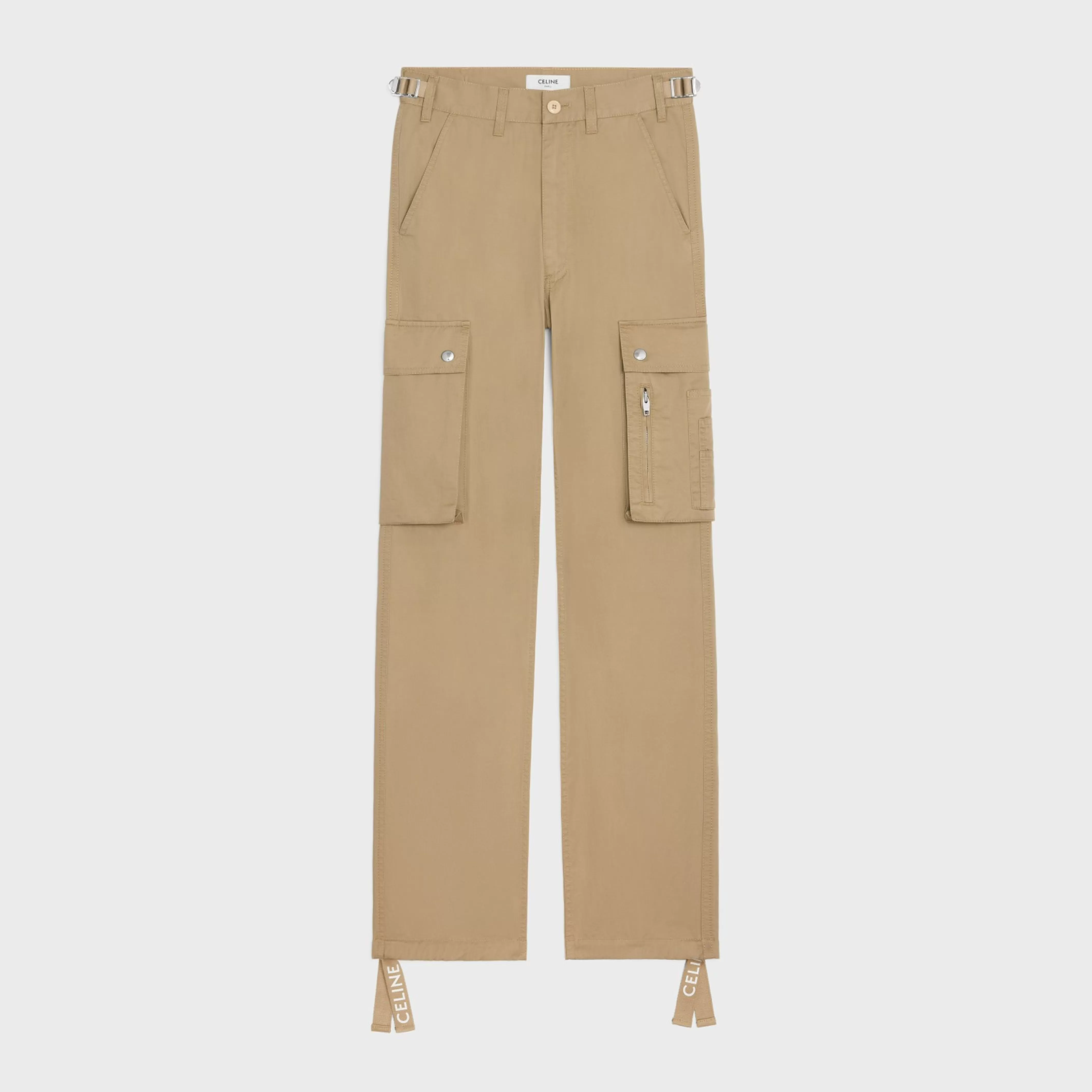 cargo pants in cotton linen^CELINE Outlet