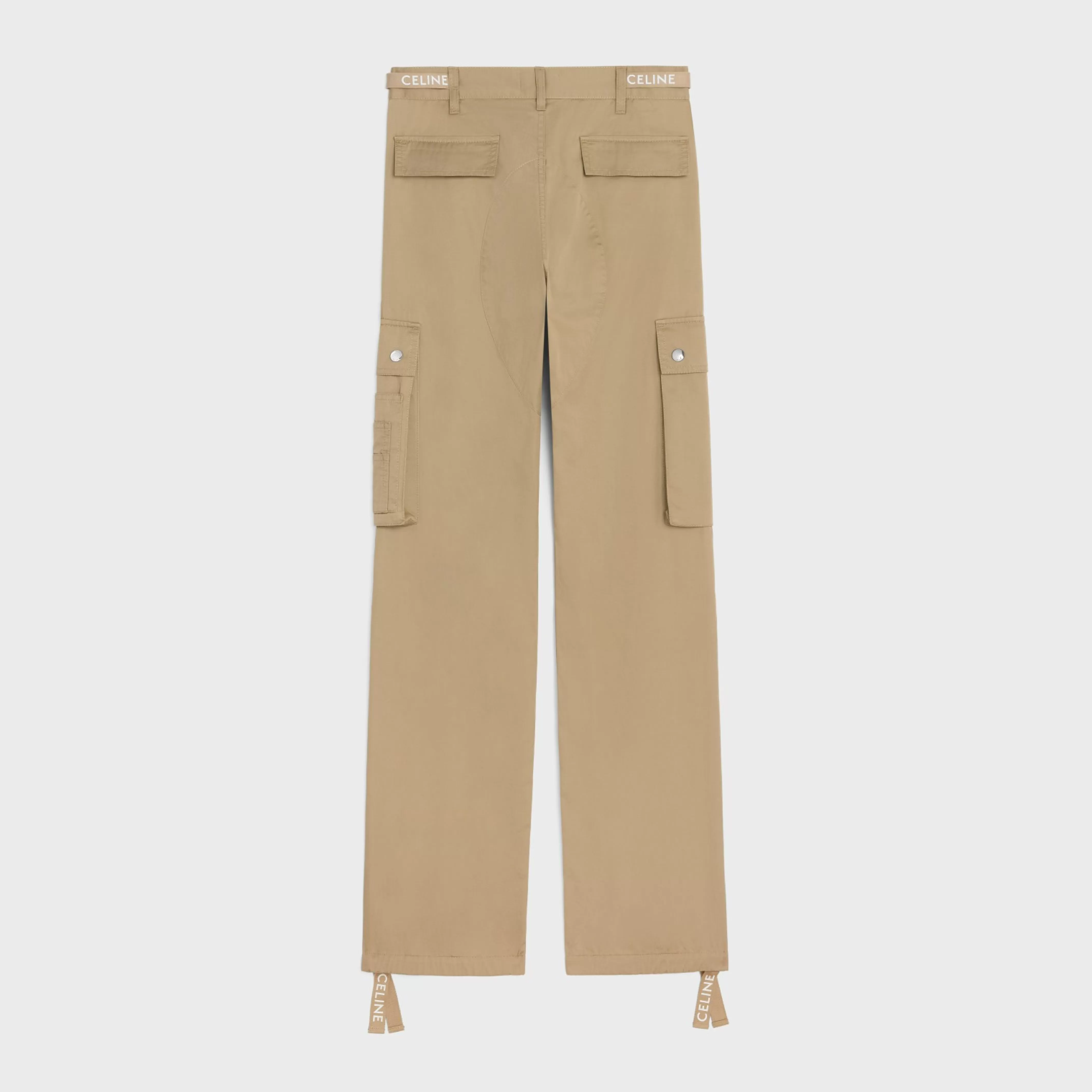 cargo pants in cotton linen^CELINE Outlet