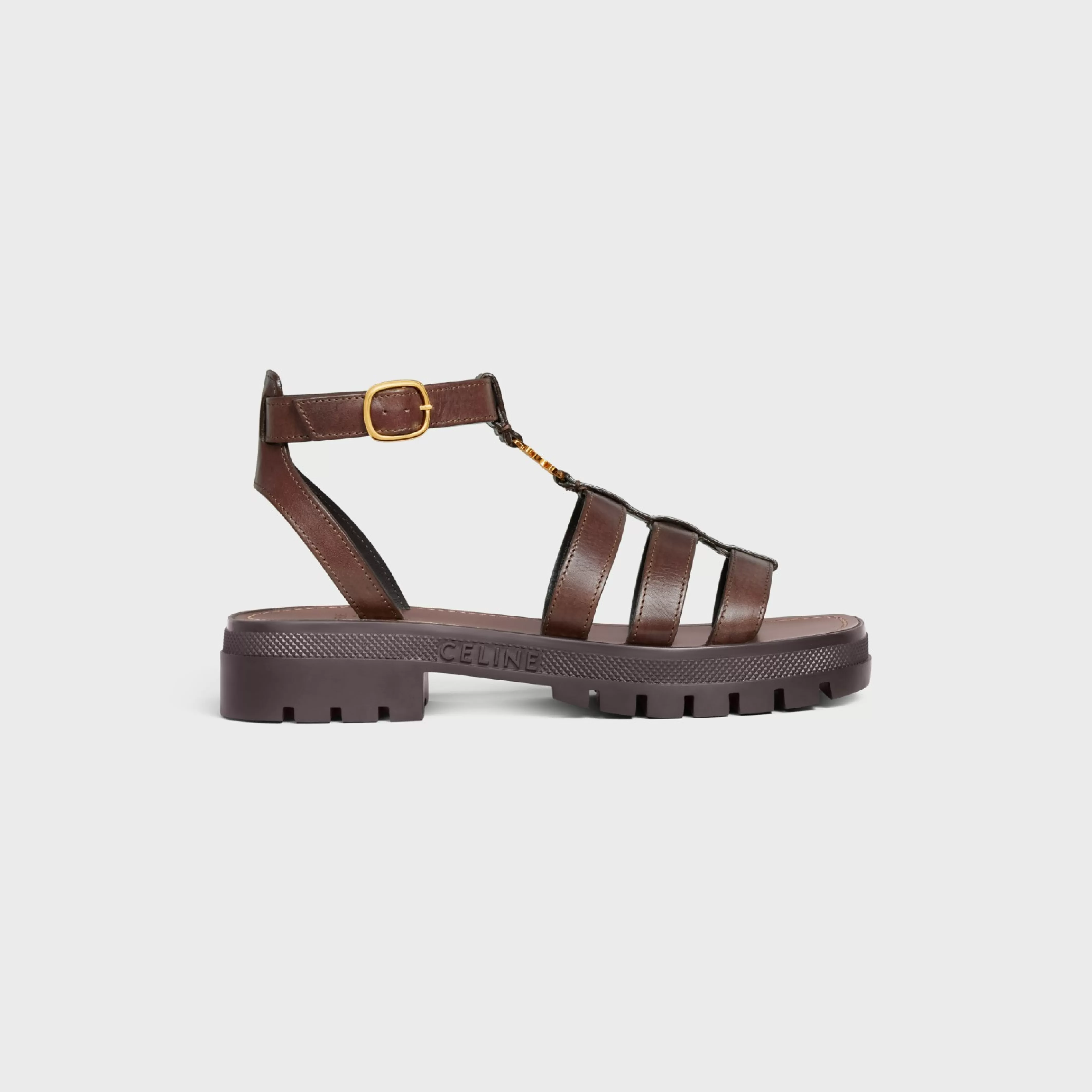 CLEA TRIOMPHE GLADIATOR SANDAL in CALFSKIN - VEGETAL TANNING^CELINE Fashion