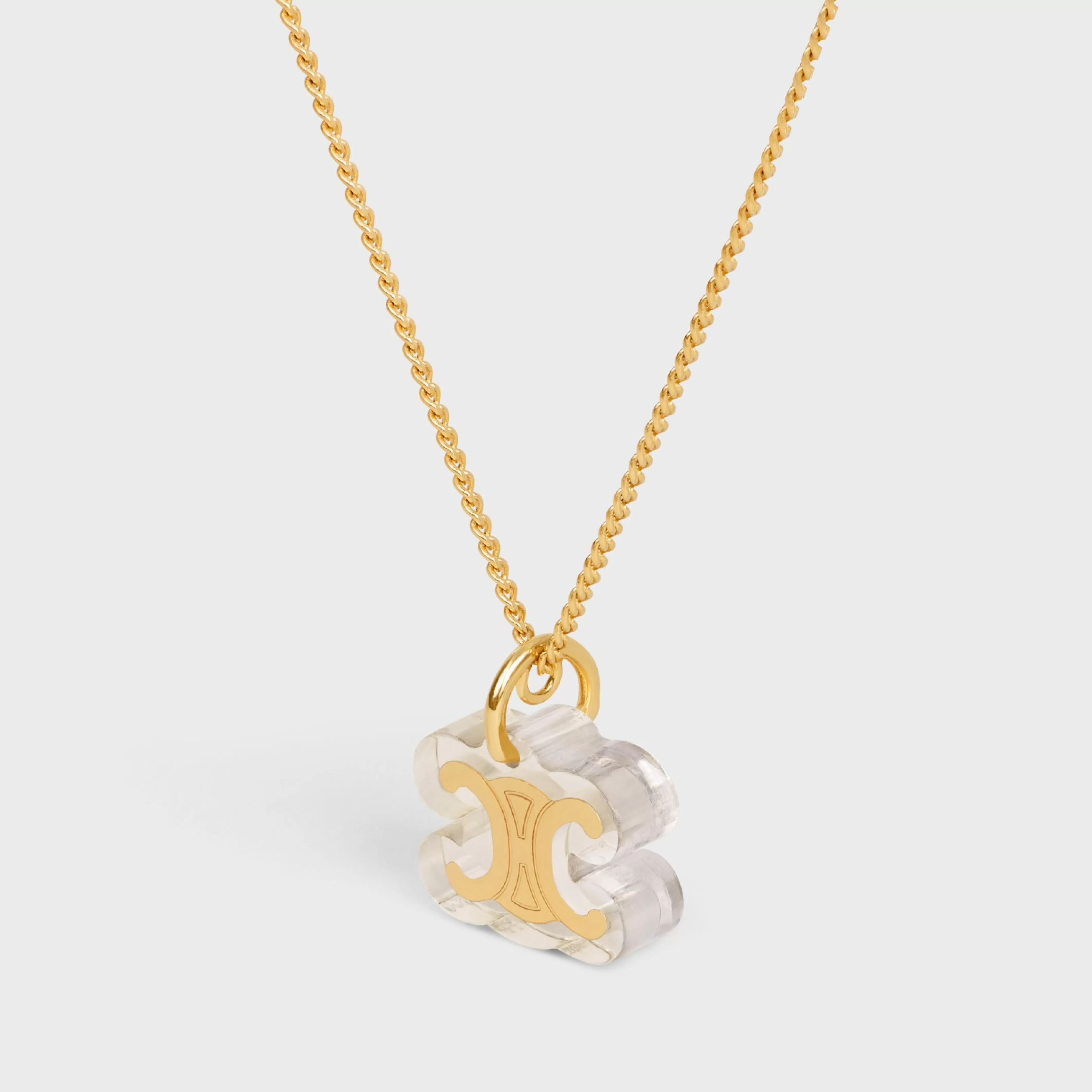Glaçon Necklace in Brass with Gold finish and Resin^CELINE Best Sale