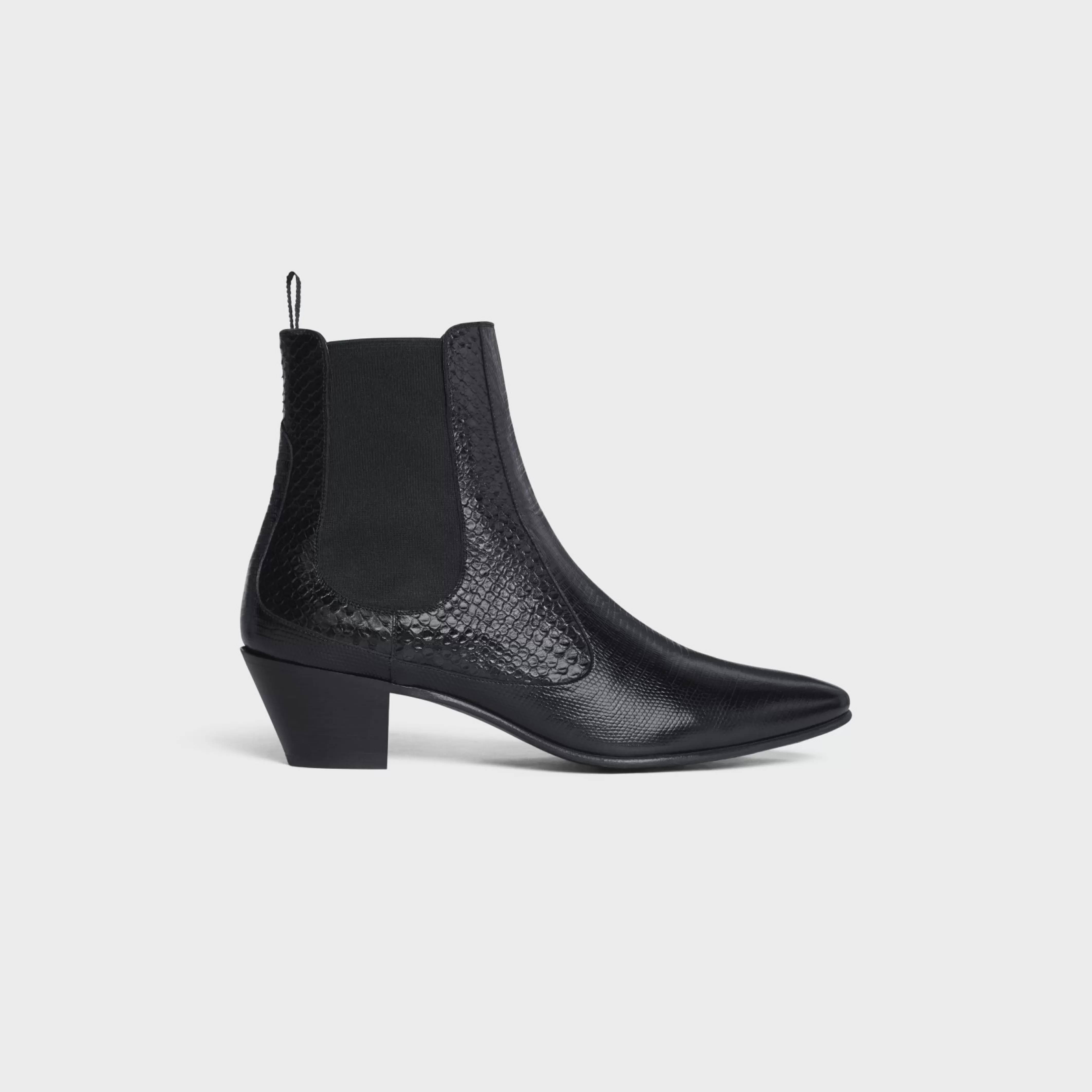 HECTOR CHELSEA BOOT in LIZARD STAMPED CALFSKIN AND PYTHON STAMPED CALFSKIN^CELINE Clearance
