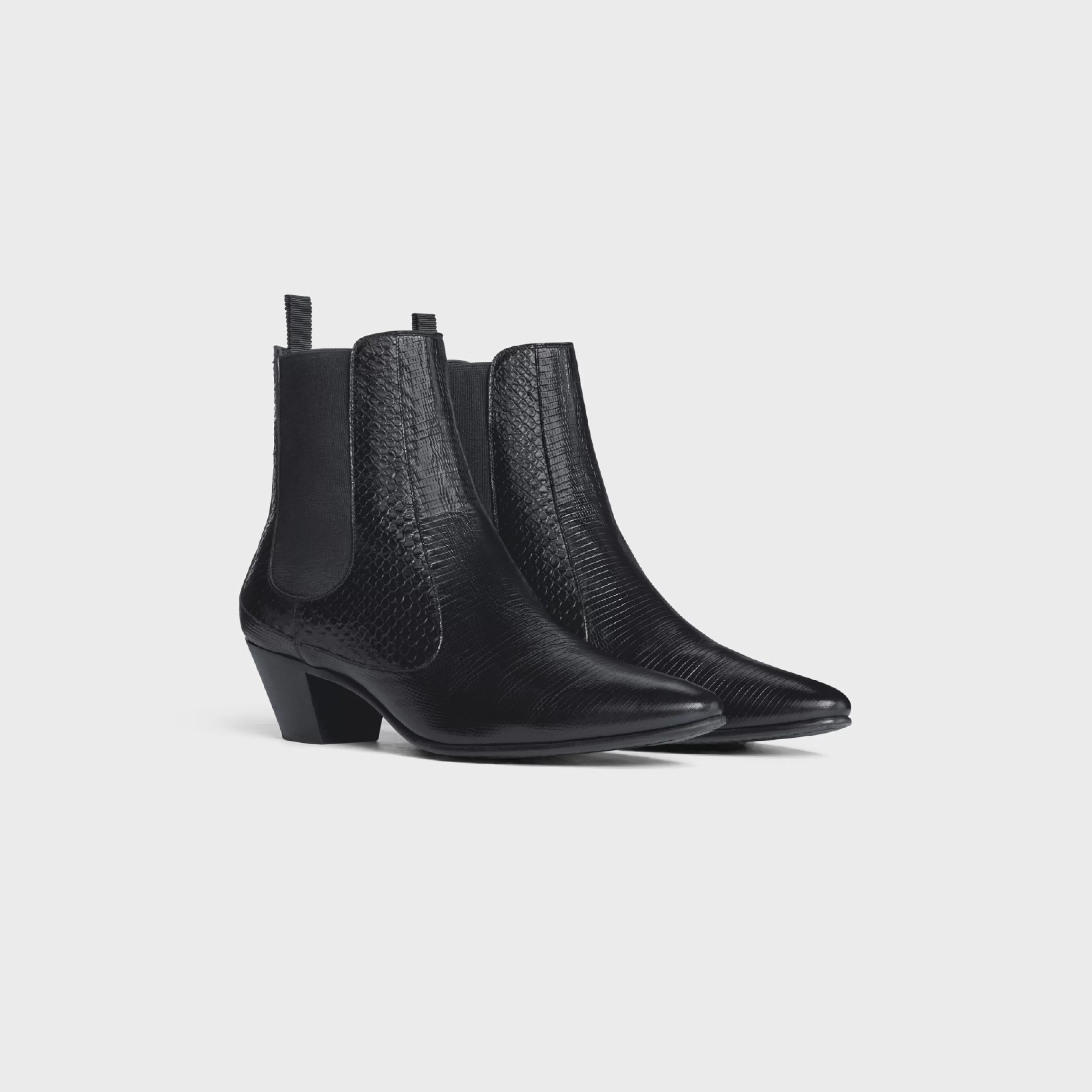 HECTOR CHELSEA BOOT in LIZARD STAMPED CALFSKIN AND PYTHON STAMPED CALFSKIN^CELINE Clearance