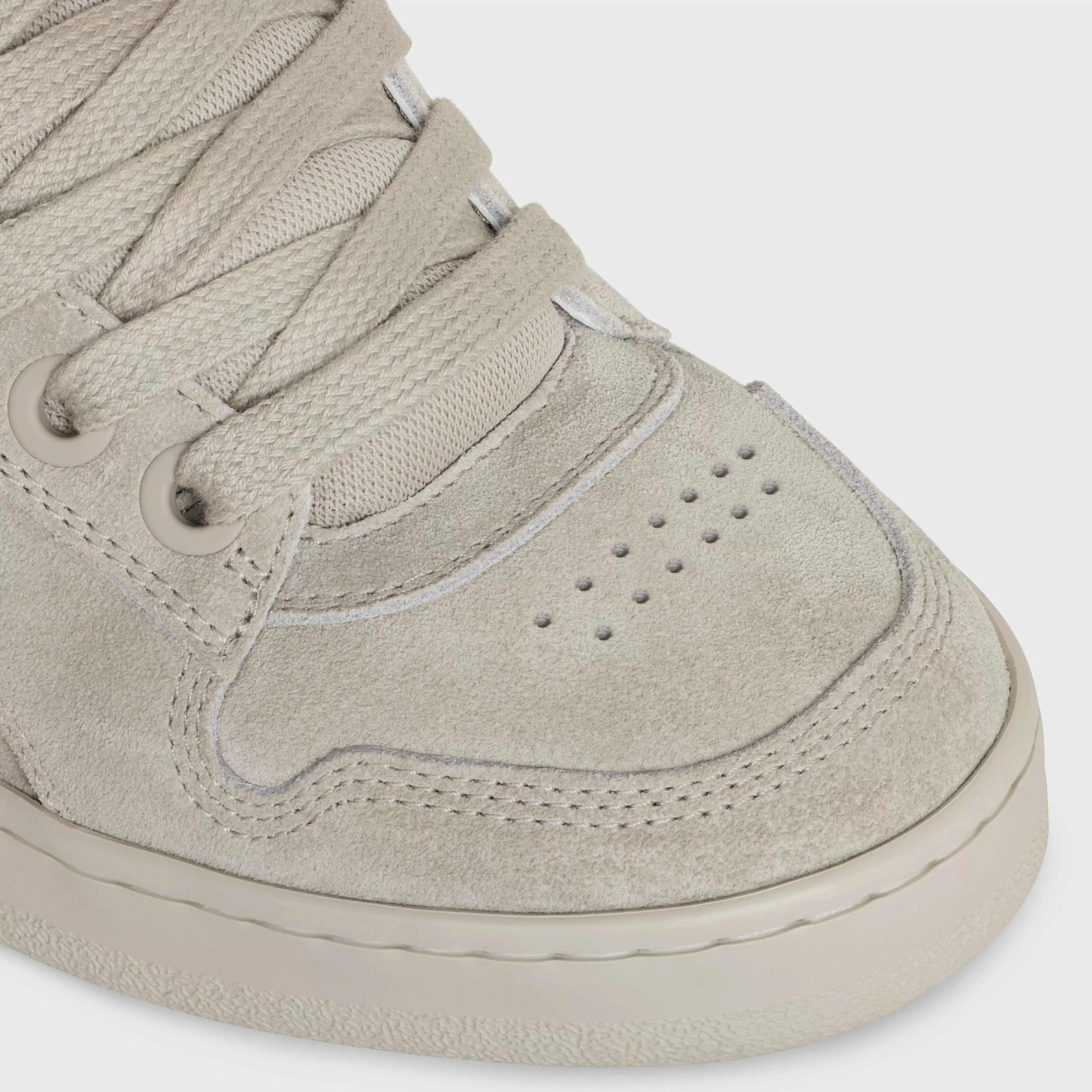 HUNTINGTON LOW LACE-UP SNEAKER in SUEDE CALFSKIN AND MESH^CELINE Clearance