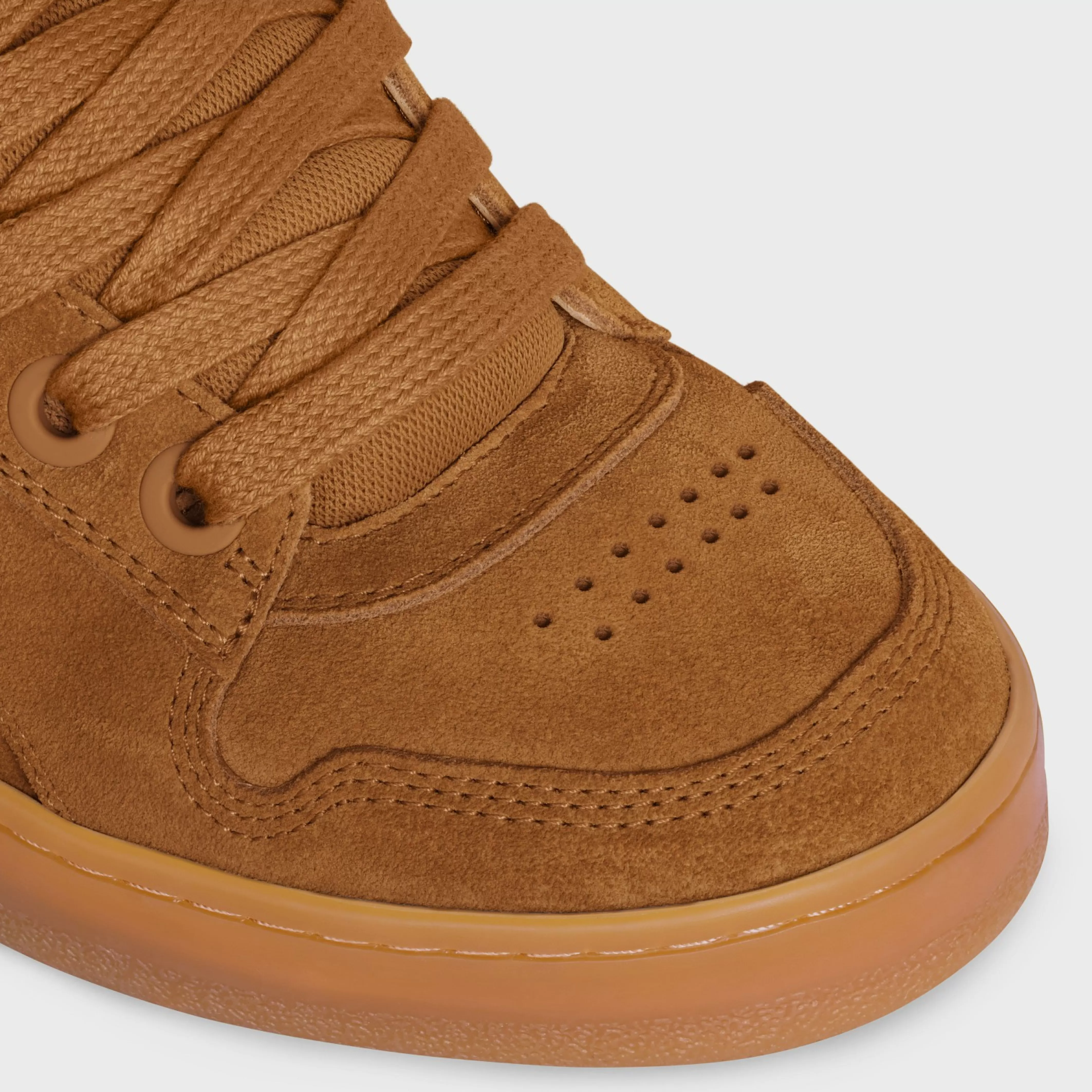 HUNTINGTON LOW LACE-UP SNEAKER in SUEDE CALFSKIN AND MESH^CELINE Cheap