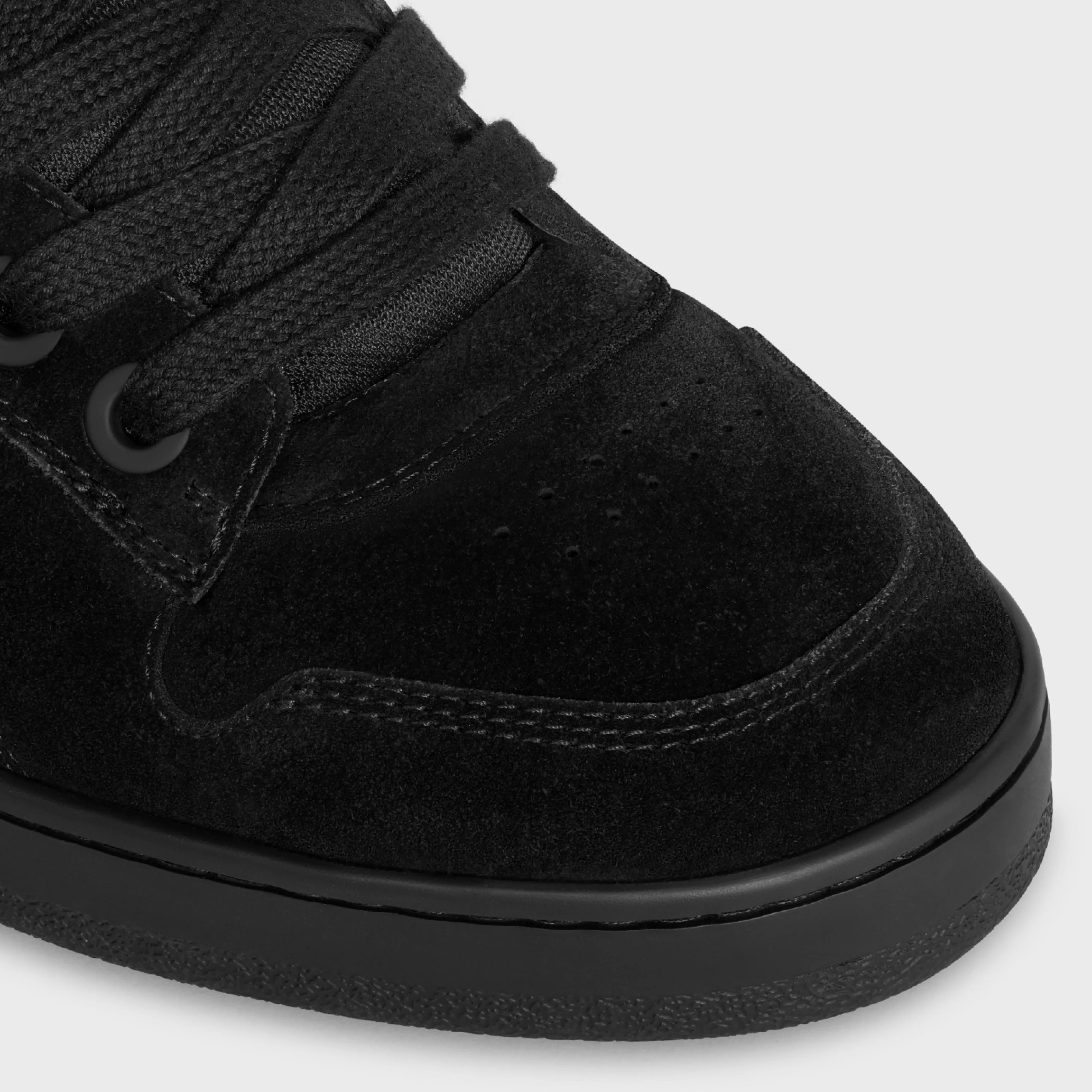 HUNTINGTON LOW LACE-UP SNEAKER in SUEDE CALFSKIN AND MESH^CELINE Cheap
