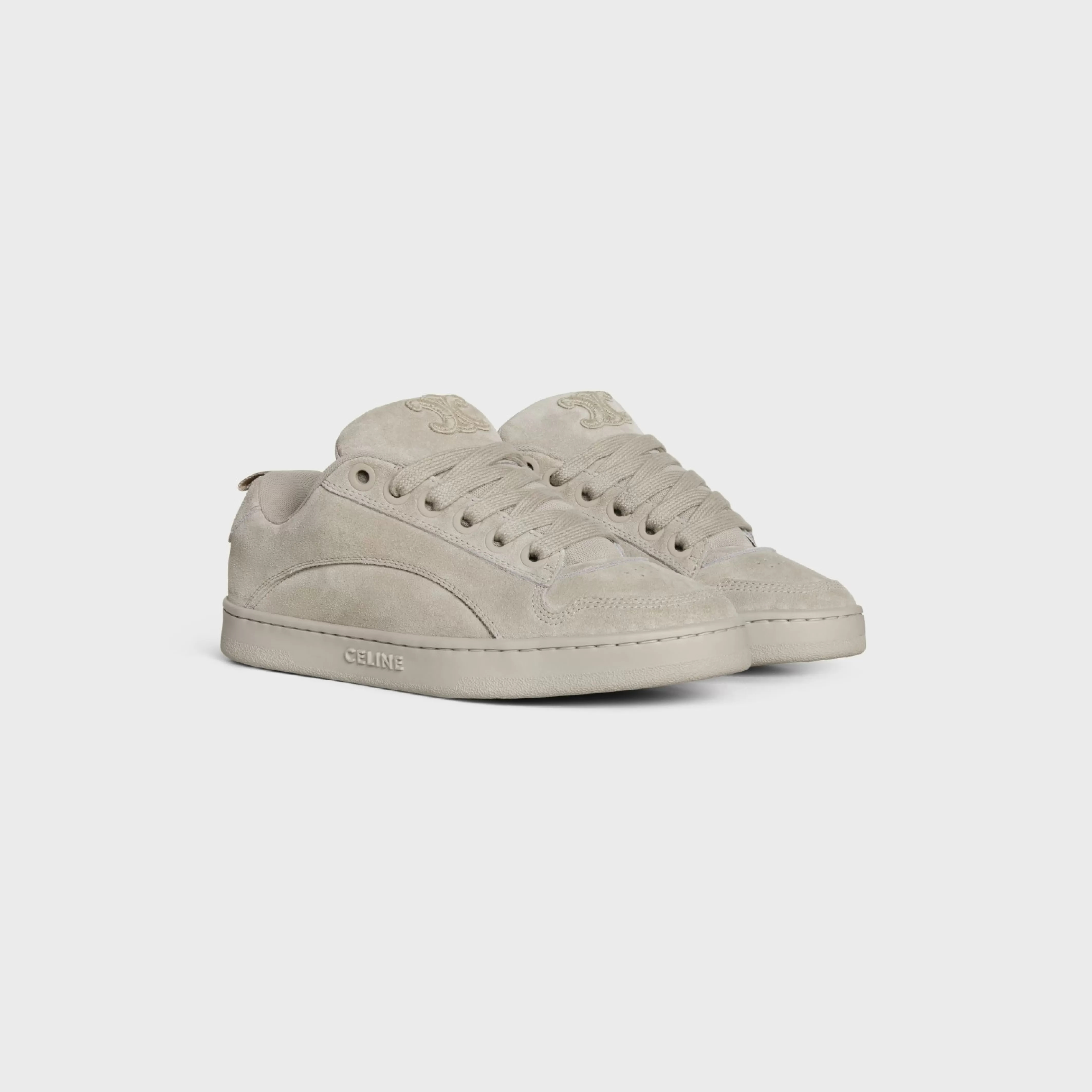 HUNTINGTON LOW TOP SNEAKERS in SUEDE CALFSKIN AND MESH^CELINE Best Sale