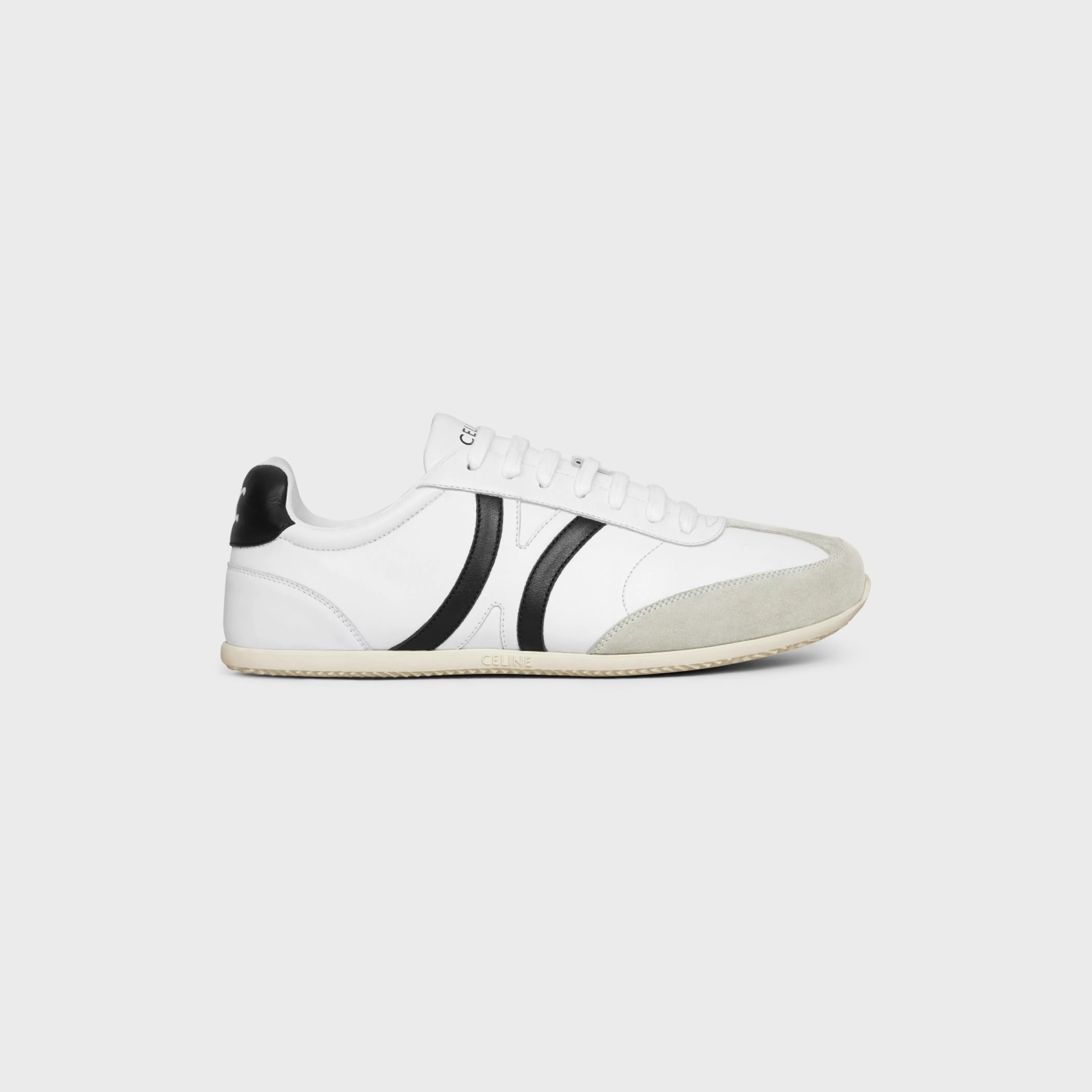 JOGGER LOW LACE-UP SNEAKER in CALFSKIN & SUEDE CALFSKIN^CELINE Shop