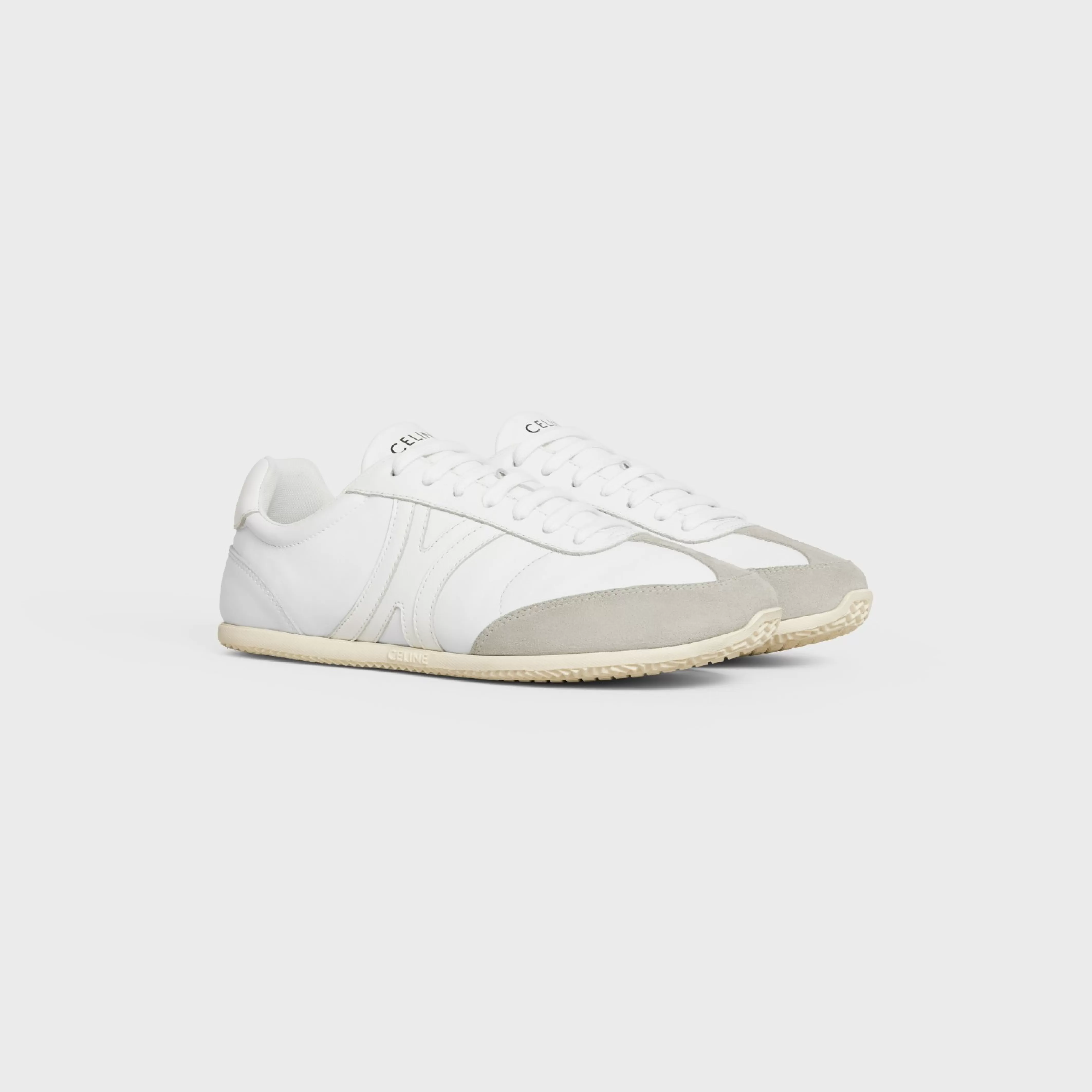 JOGGER LOW LACE-UP SNEAKER in CALFSKIN & SUEDE CALFSKIN^CELINE Clearance