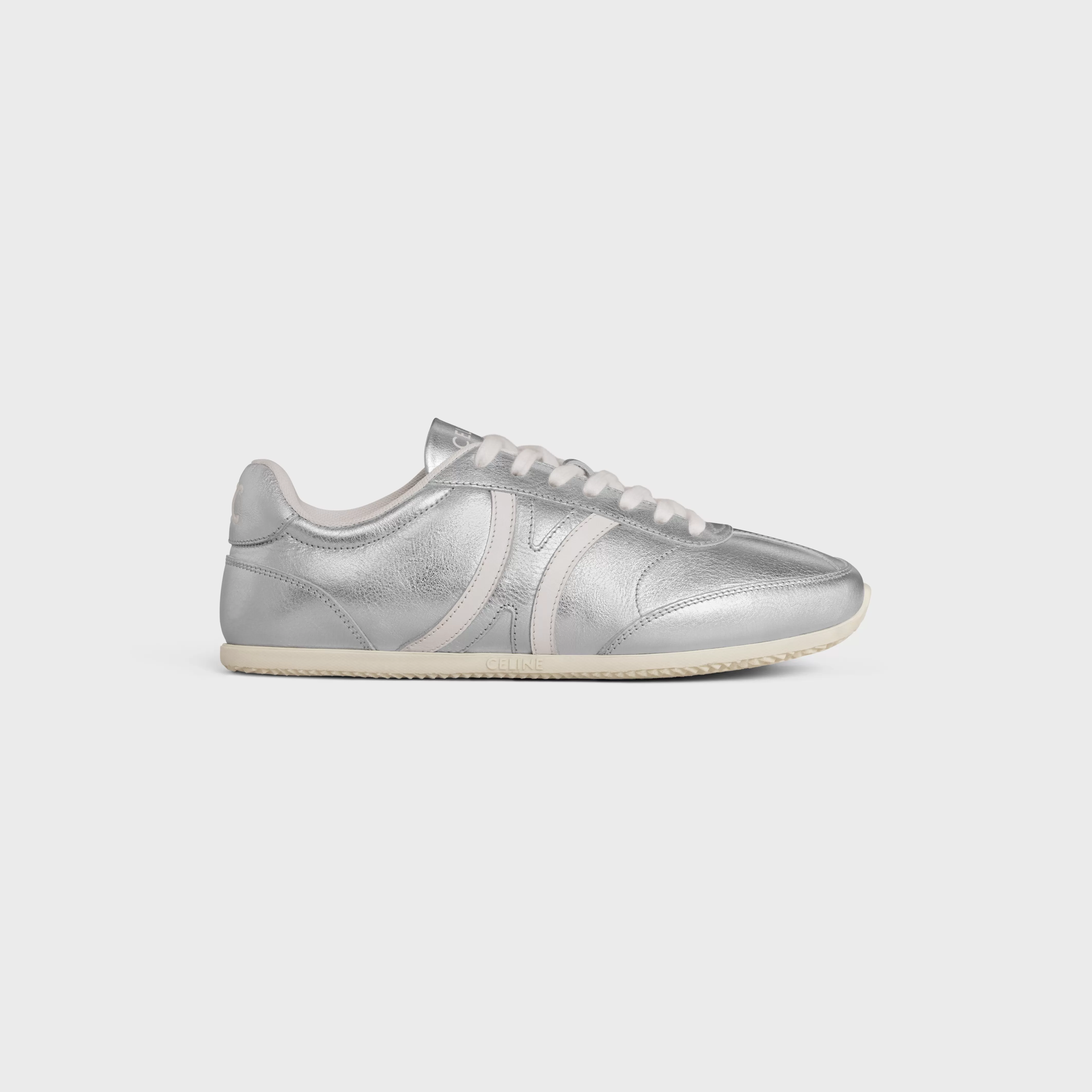 JOGGER LOW LACE-UP SNEAKER in LAMINATED CALFSKIN AND CALFSKIN^CELINE Online
