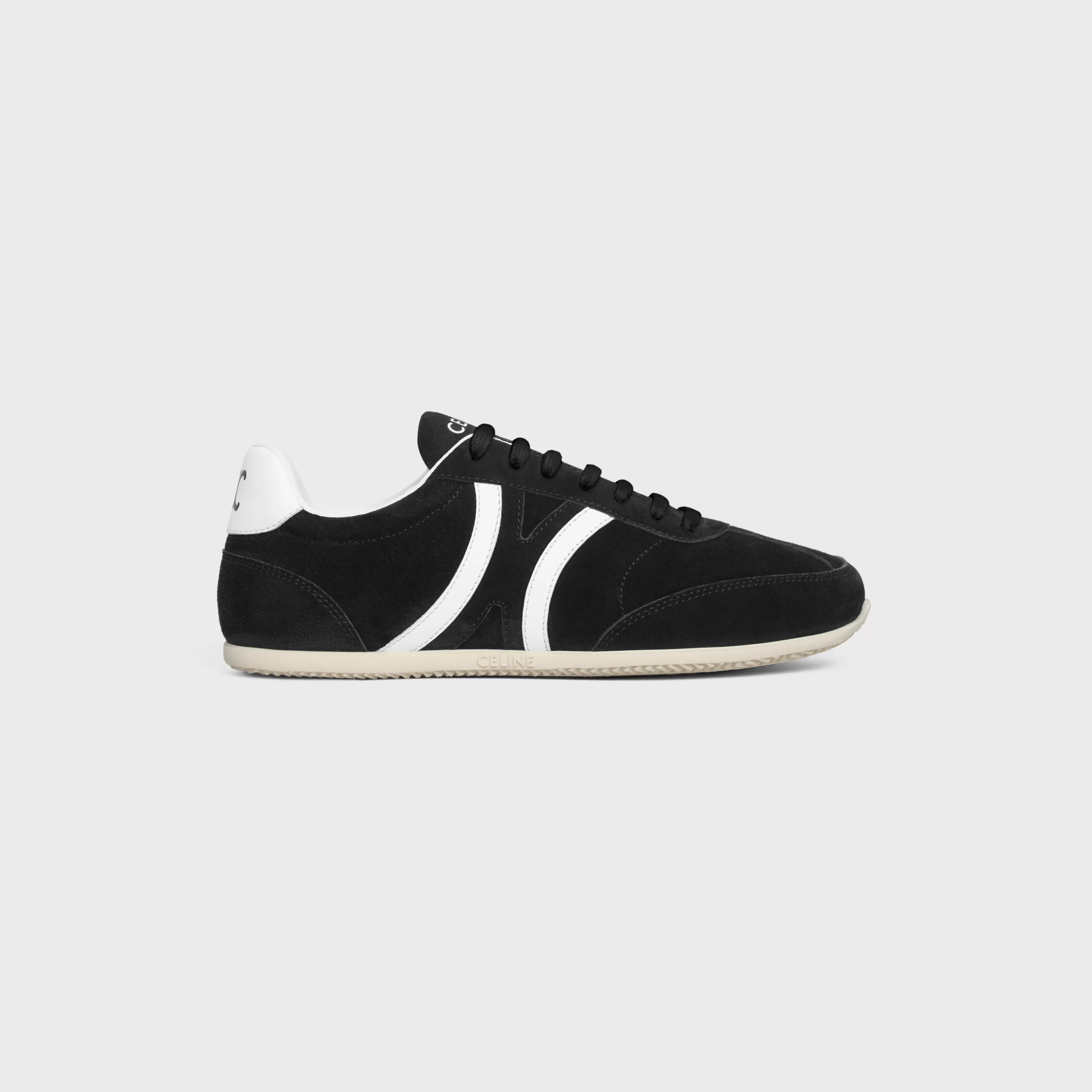 JOGGER LOW LACE-UP SNEAKER WITH TRIOMPHE in SUEDE CALFSKIN AND CALFSKIN^CELINE Clearance