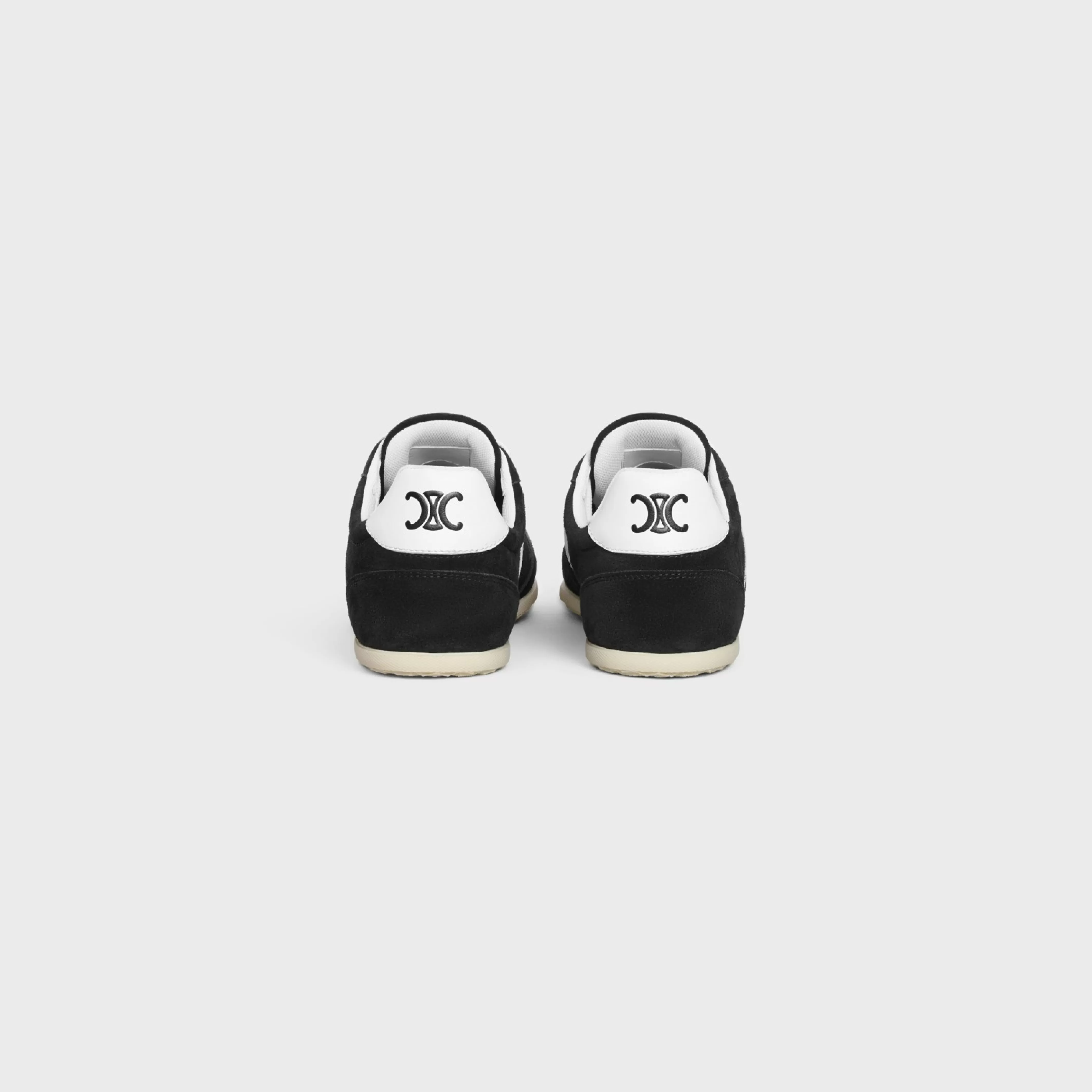 JOGGER LOW LACE-UP SNEAKER WITH TRIOMPHE in SUEDE CALFSKIN AND CALFSKIN^CELINE Flash Sale