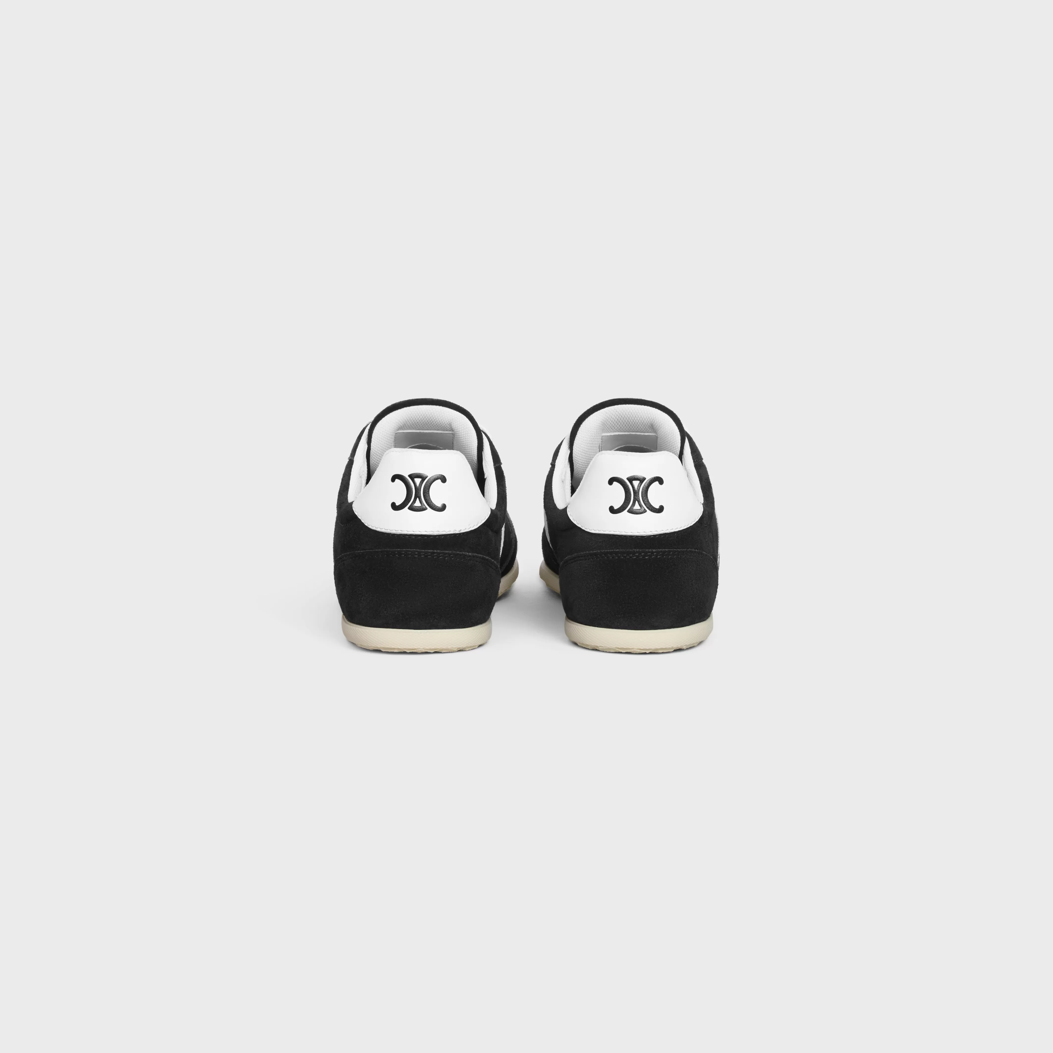 JOGGER LOW LACE-UP SNEAKER WITH TRIOMPHE in SUEDE CALFSKIN AND CALFSKIN^CELINE Clearance