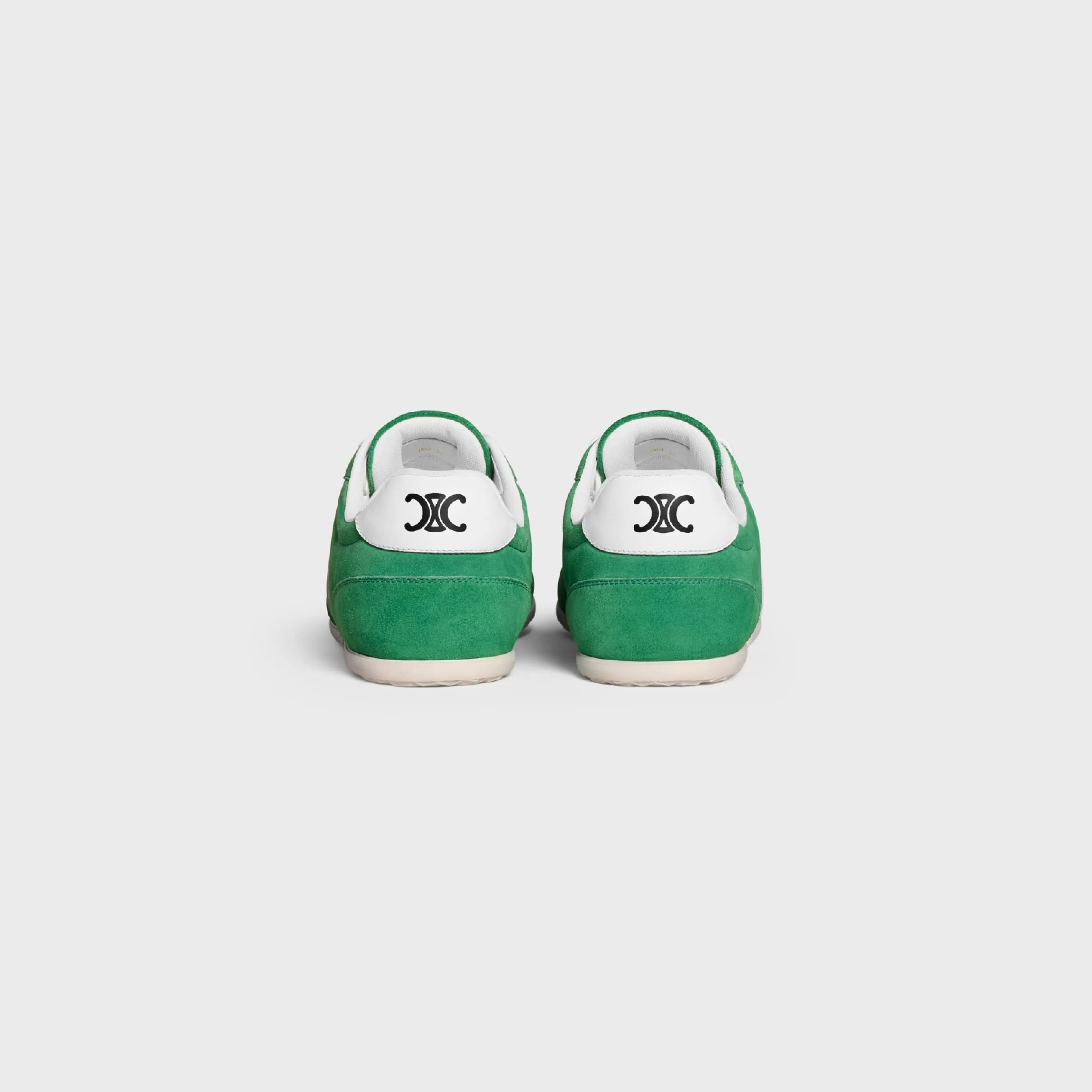 JOGGER LOW LACE-UP SNEAKER WITH TRIOMPHE in SUEDE CALFSKIN AND CALFSKIN^CELINE Sale