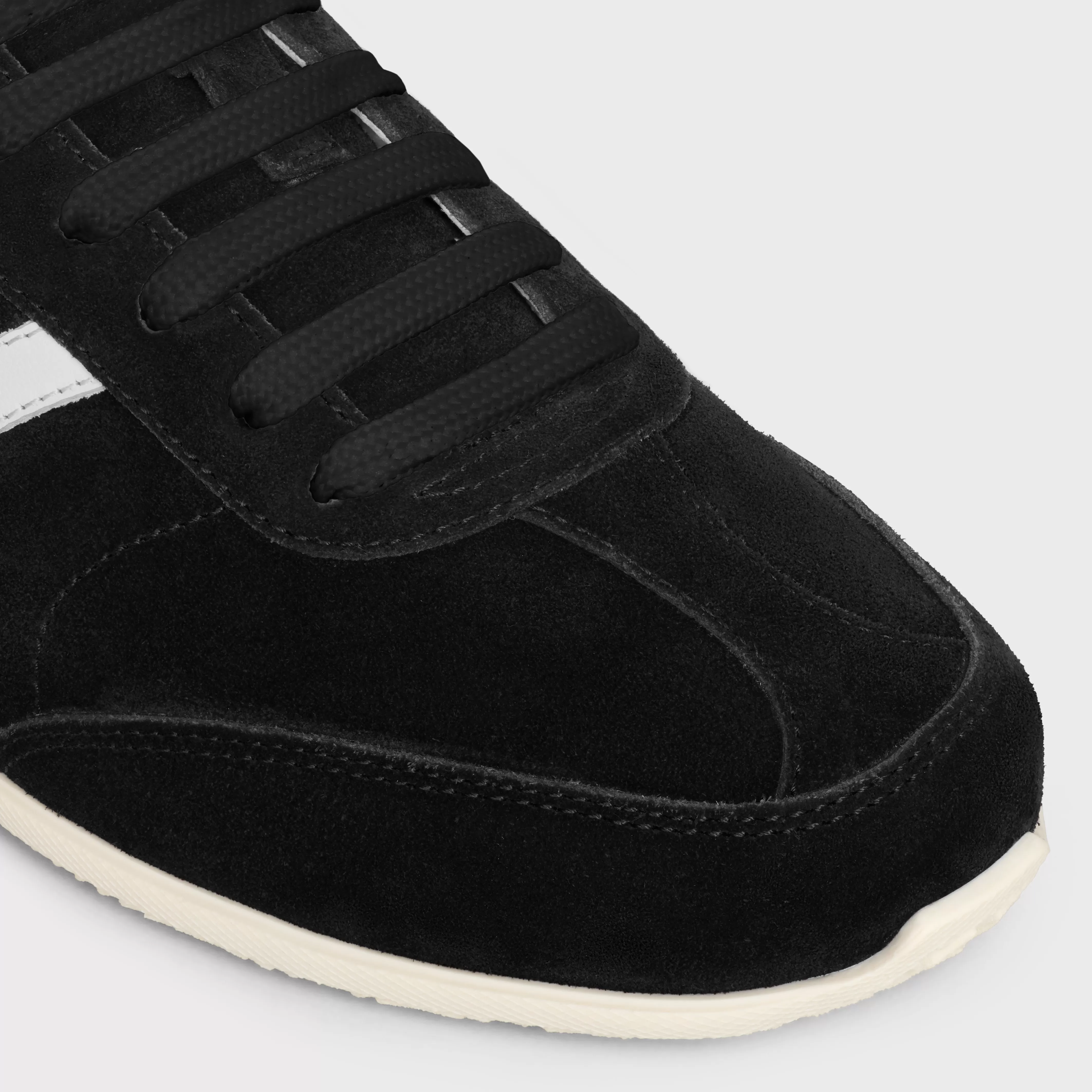 JOGGER LOW LACE-UP SNEAKER WITH TRIOMPHE in SUEDE CALFSKIN AND CALFSKIN^CELINE Clearance